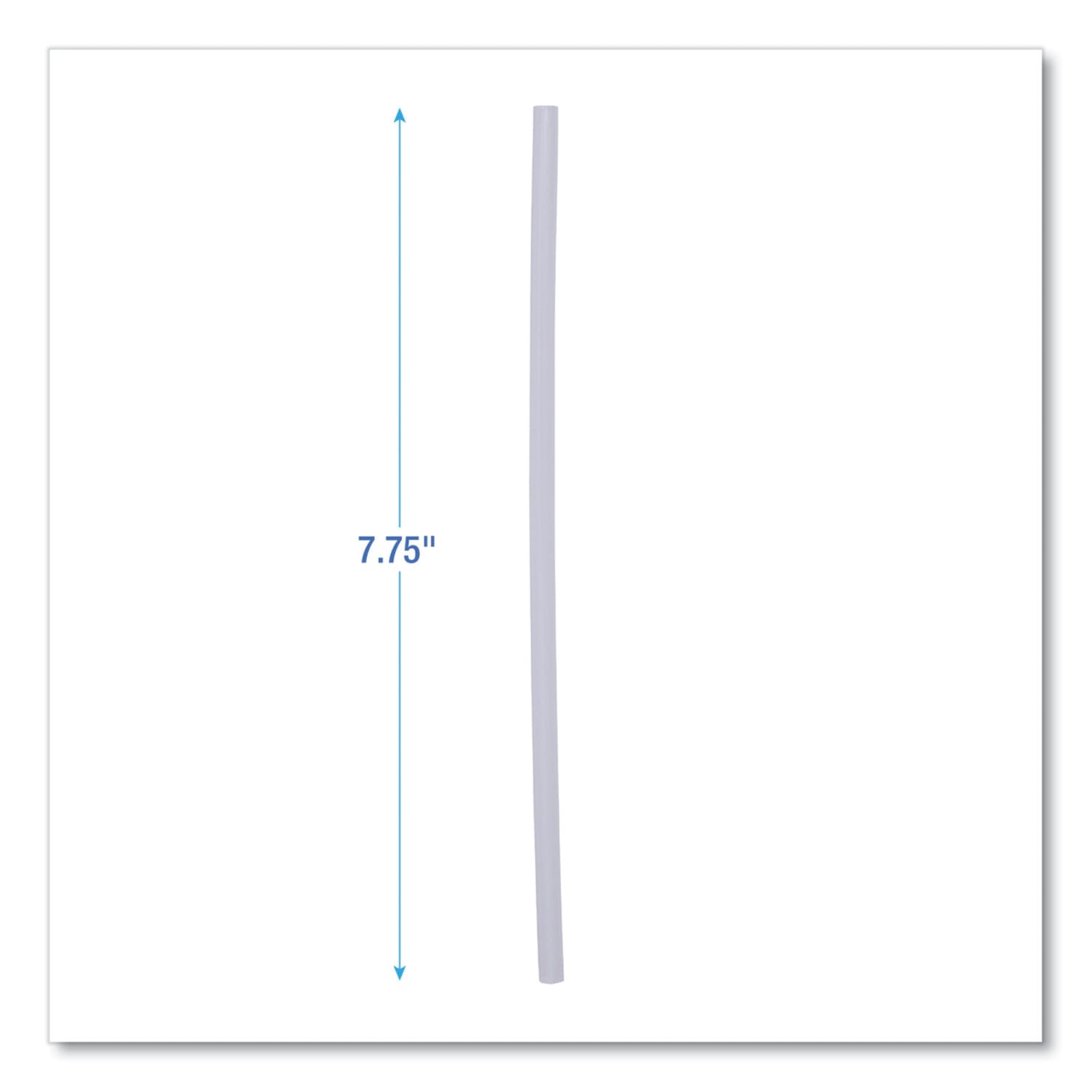 Boardwalk Jumbo Straws, 7-3/4in, Plastic, Translucent, Unwrapped, Pack Of 250 Straws, Carton Of 50 Packs - Image 3