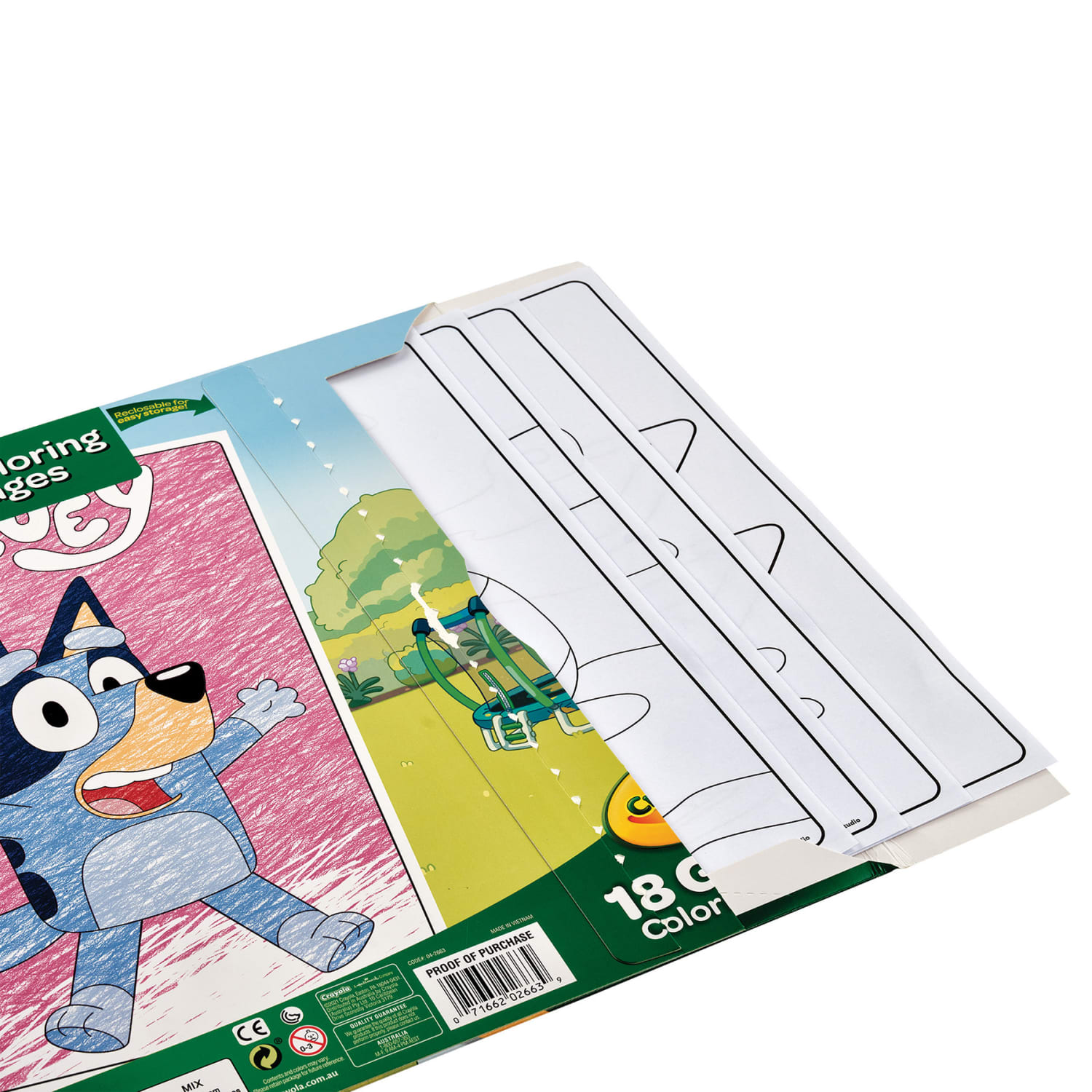 Crayola Giant Coloring Pages, Bluey, 18 Per Set, Pack Of 4 Sets - Image 6