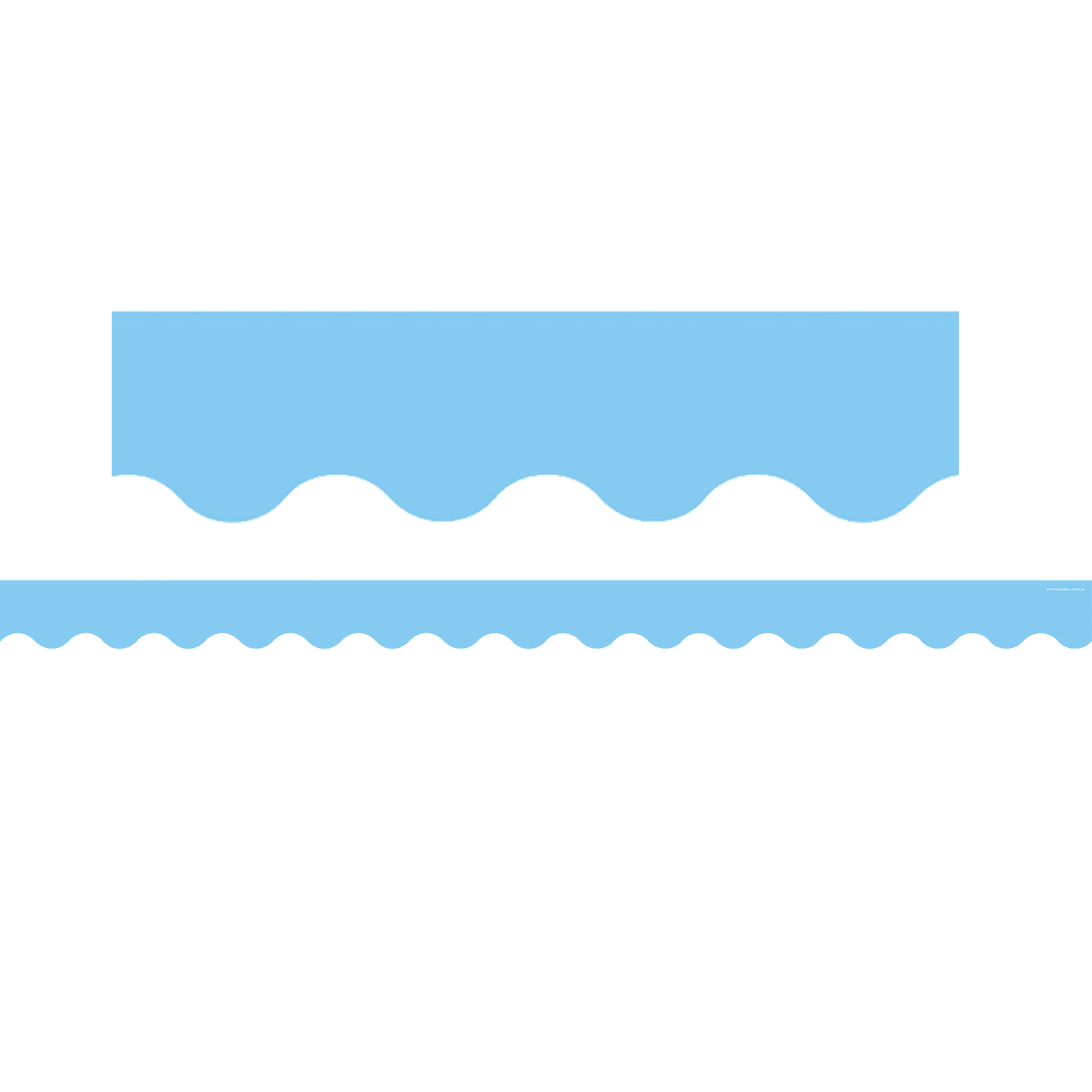 Teacher Created Resources Scalloped Border Trim Packs, 35', Light Blue, Set Of 6 Packs - Image 3