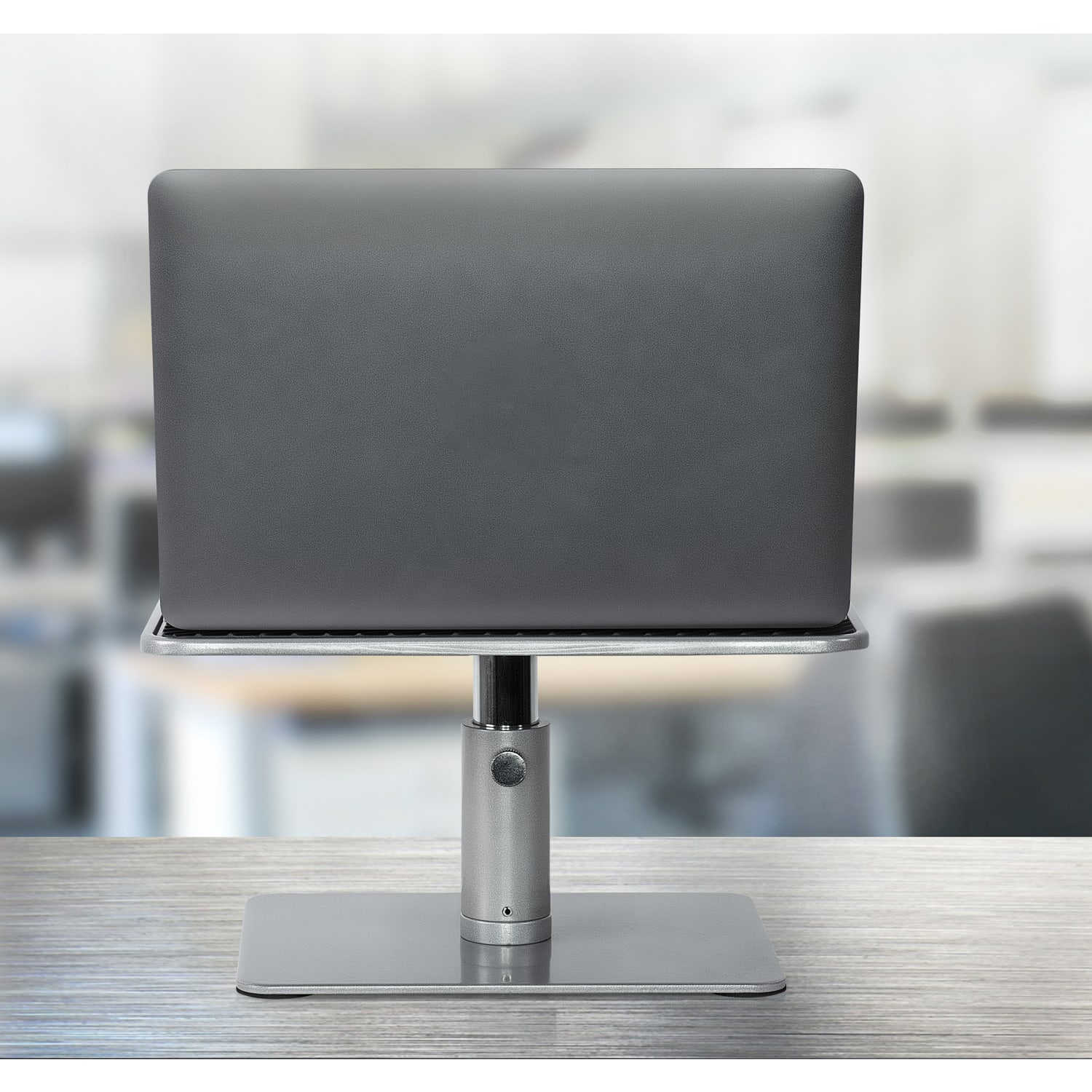 Mount-It! MI-7272, Height Adjustable Laptops (11in-15in) & Monitor (24in-32in) Stand, Silver - Image 6