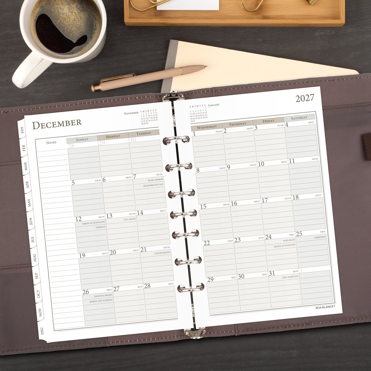 AT-A-GLANCE 2027 Daily Planner Two Page Per Day Refill, Loose-Leaf, Desk Size, 5 1/2in x 8 1/2in, 481225A27 - Image 4