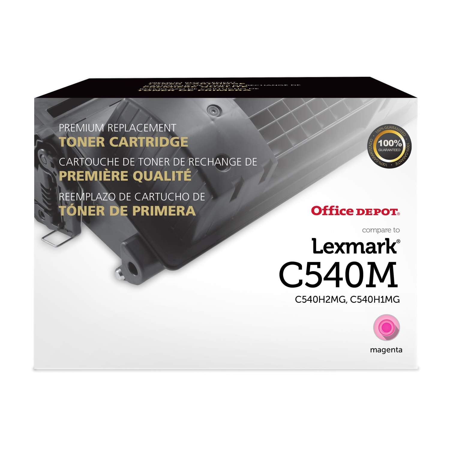 Office Depot Remanufactured Magenta Extra-High Yield Toner Cartridge Replacement For Lexmark C540, ODC540M
