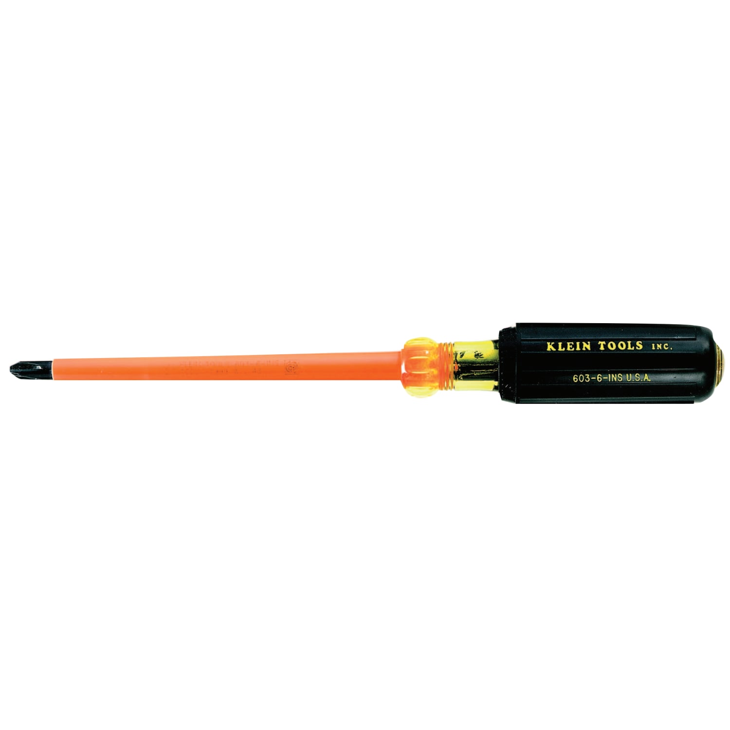 Klein Tools #2 Profilated Phillips Tip Cushion Grip Screwdriver, Insulated