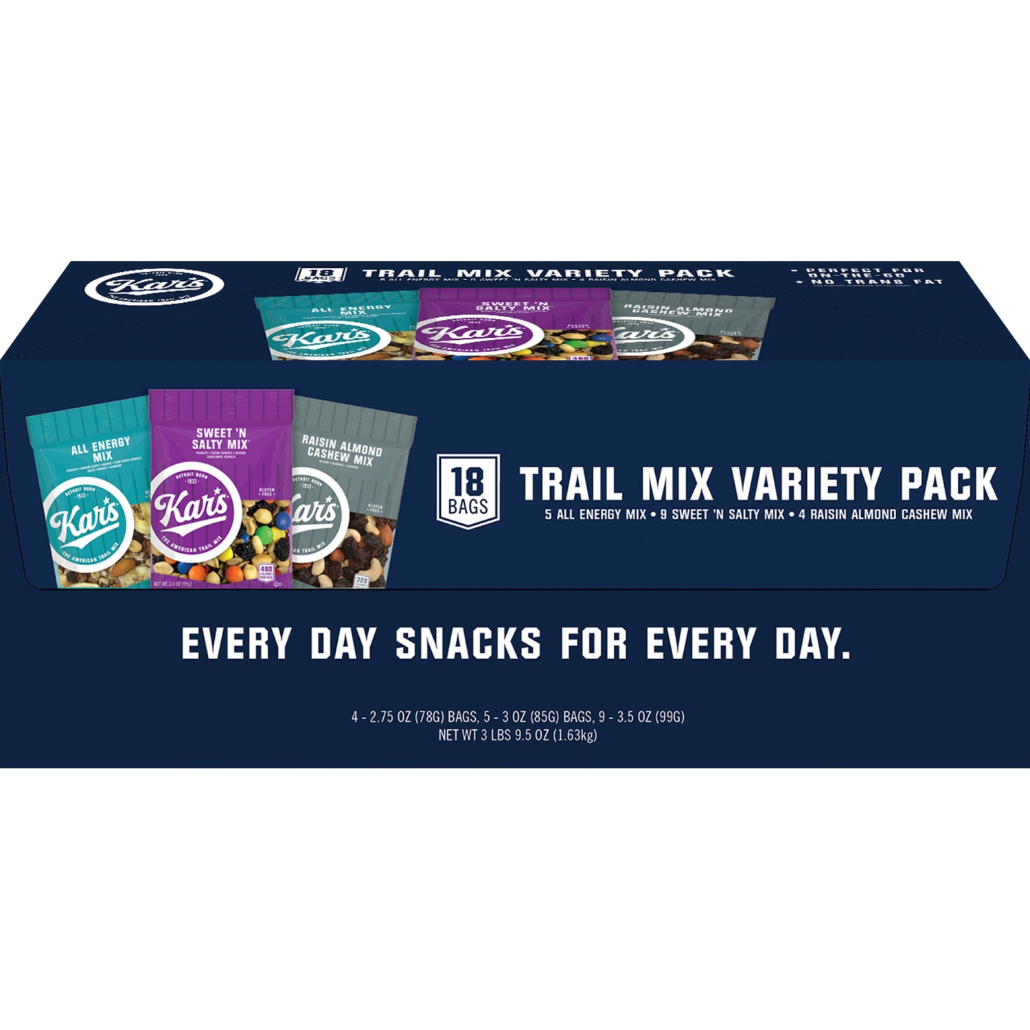Kars Nut And Fruit Variety Pack, Box Of 18 Bags - Image 3