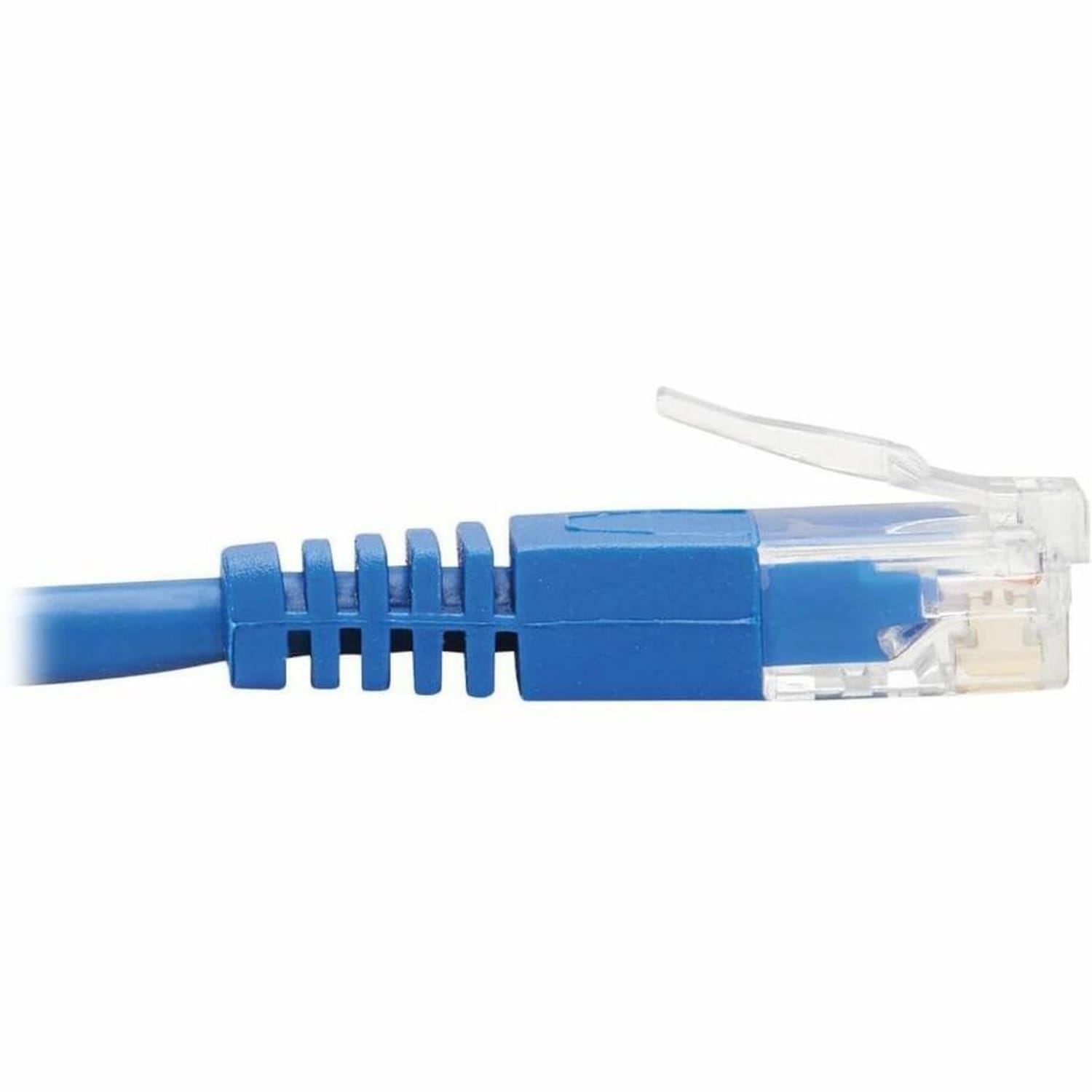 Tripp Lite Cat6 Ethernet Cable Down Right Angled Slim Molded M/M Blue 20ft - - 28 AWG - Blue - Image 6
