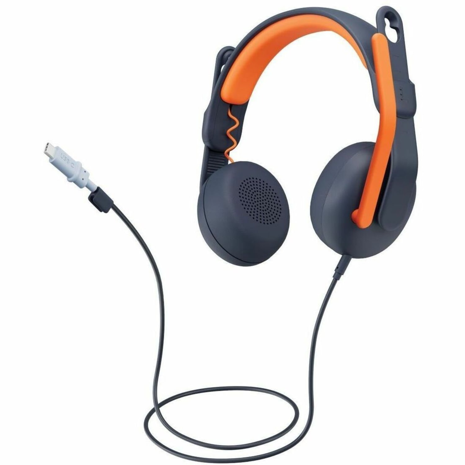 Logitech Zone Learn Headset - Stereo - USB Type C - Wired - On-ear - Binaural - Circumaural - 4.30 ft Cable - 981001367