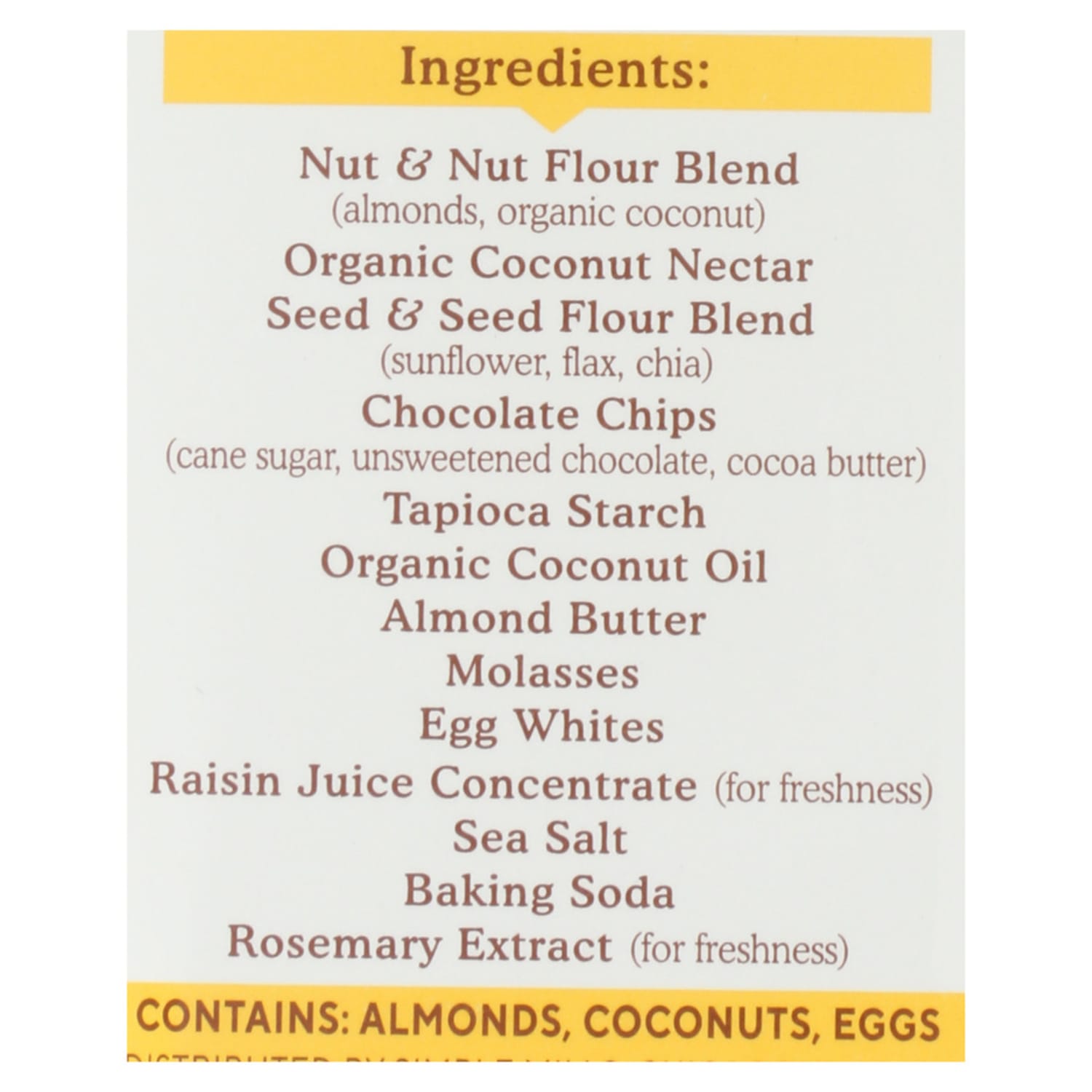 Simple Mills Soft Baked Bars, Dark Chocolate Almond, 1.19 Oz, Total Qty 6 - Image 3