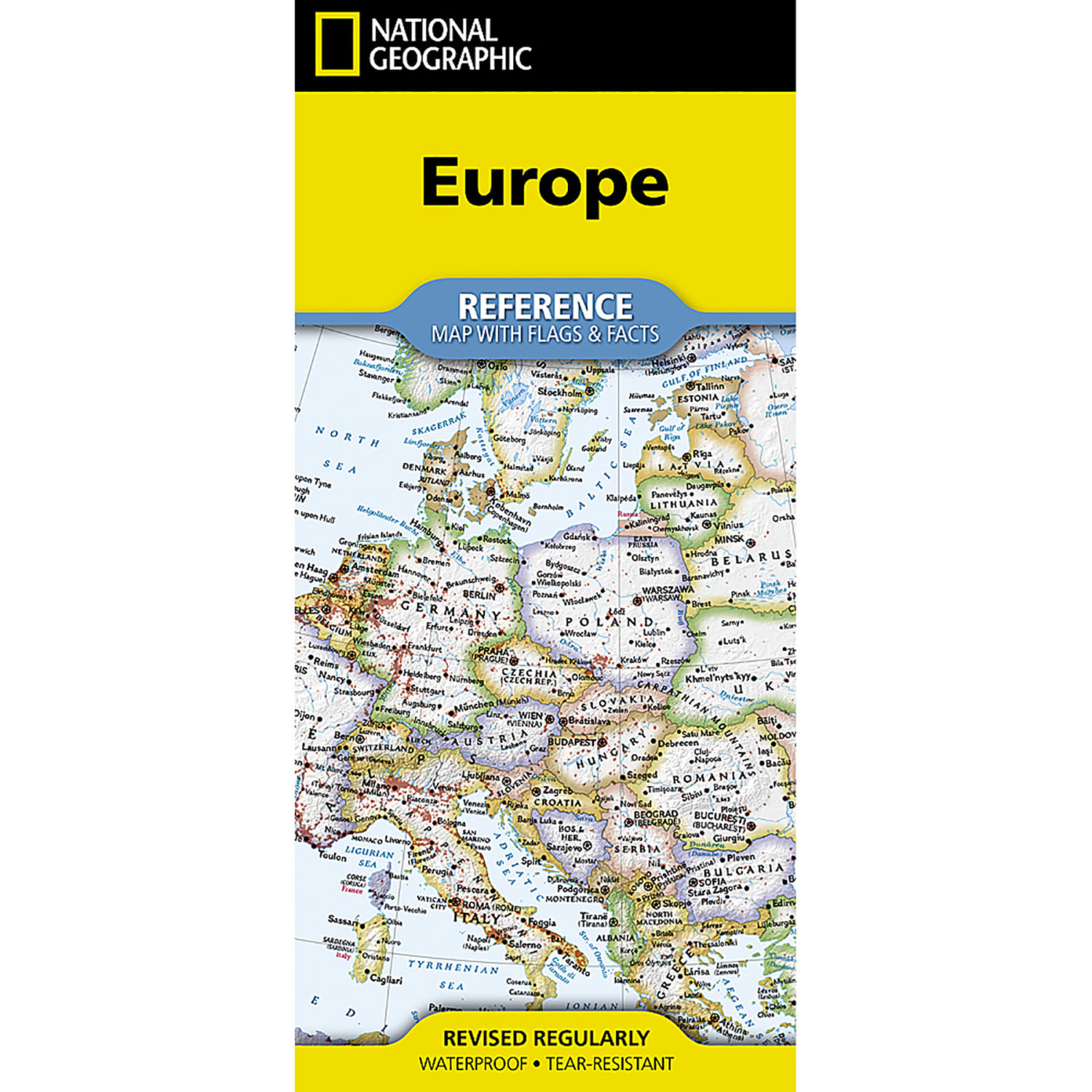 National Geographic Continents Of the World Flags & Facts Map Pack Bundle, Folded: 4.25in x 9.25in, Flat: 25.25in x 18.5in - Image 6