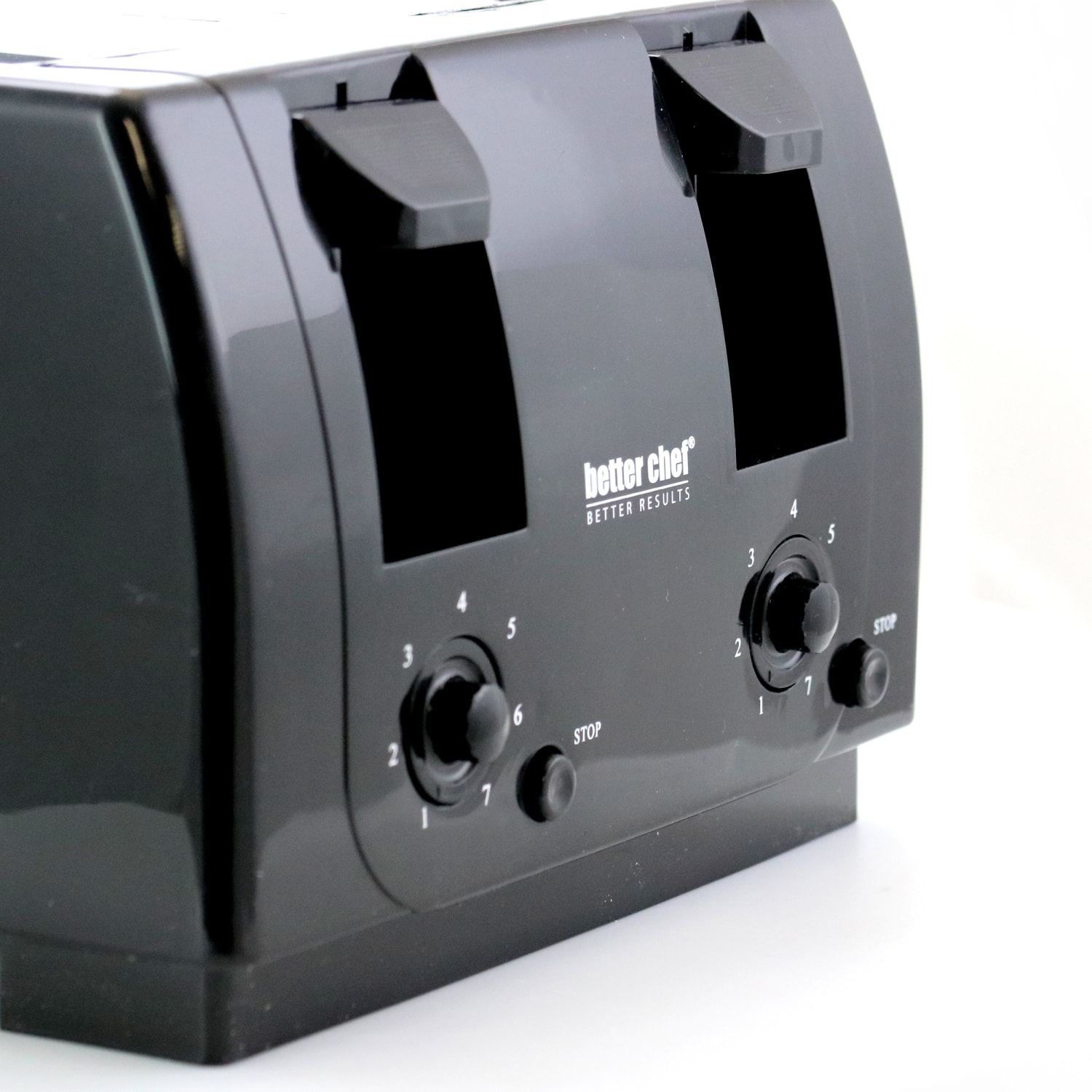 Better Chef 4-Slice Dual-Control Toaster, Black - Image 4