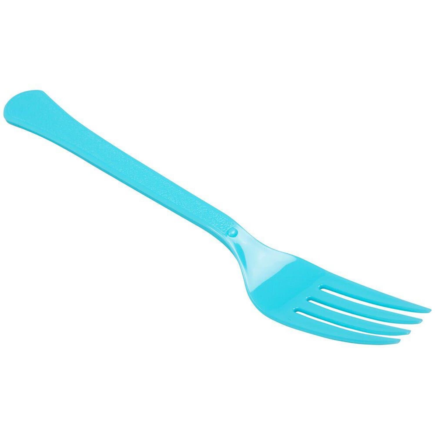 JAM PAPER Premium Utensils Party Pack, Plastic Forks, Bright Blue, 48 Disposable Forks/Pack - Image 5