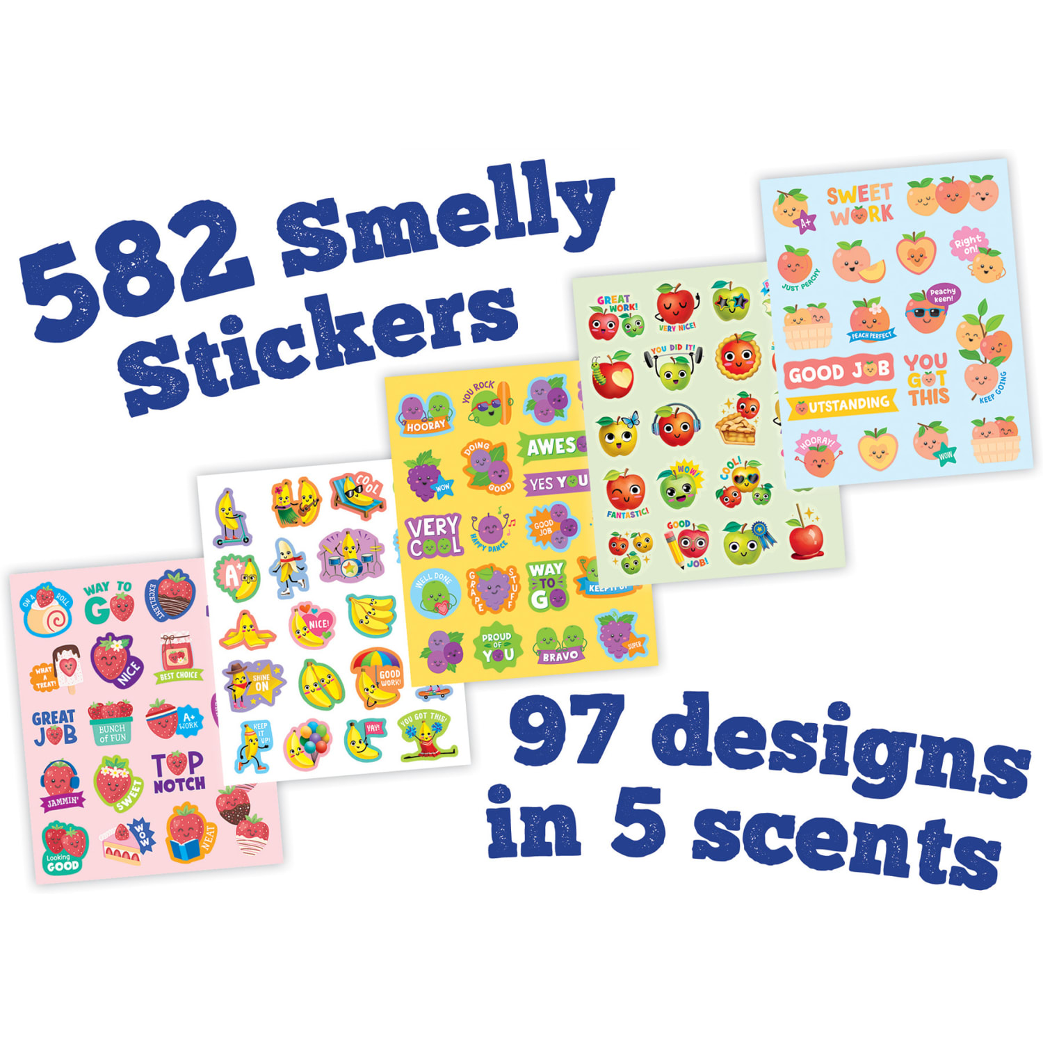 Teacher Created Resources Smelly Stickers, Fruit Pop, 582 Stickers - Image 3