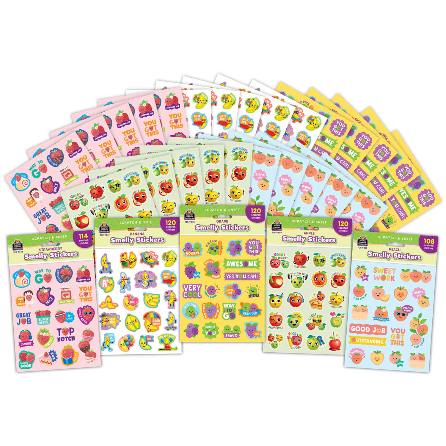 Teacher Created Resources Smelly Stickers, Fruit Pop, 582 Stickers - Image 5