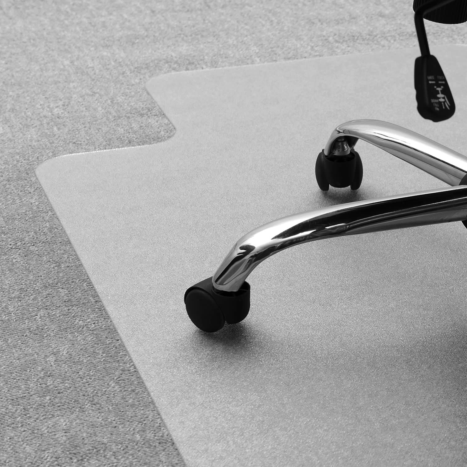 Floortex Ultimat Polycarbonate Lipped Chair Mat For Carpets Over 1/2in Thick, 48in x 60in, Clear - Image 6