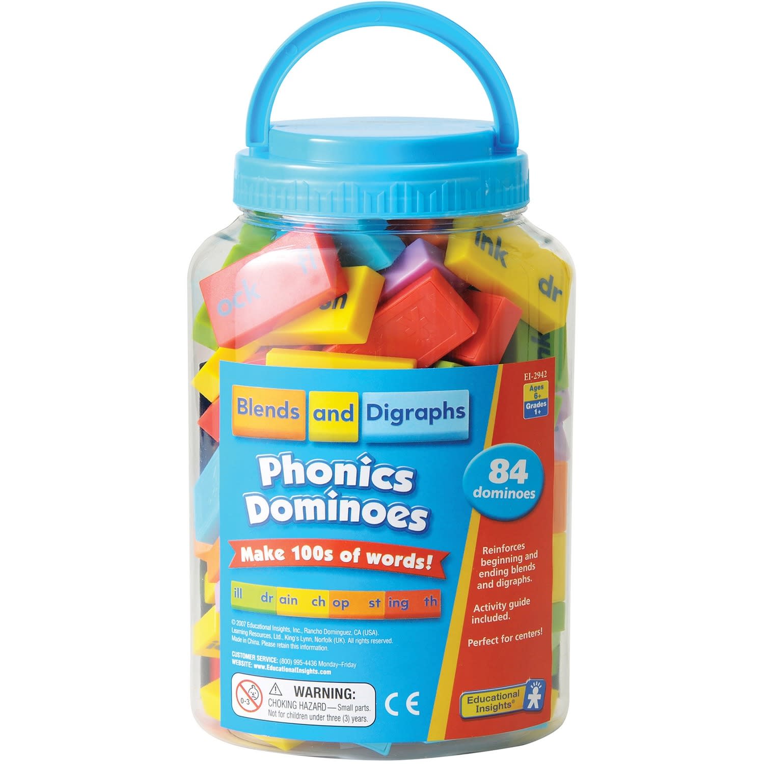 Learning Resources Blends And Digraphs Phonics Dominoes, Pack Of 84 - Image 3