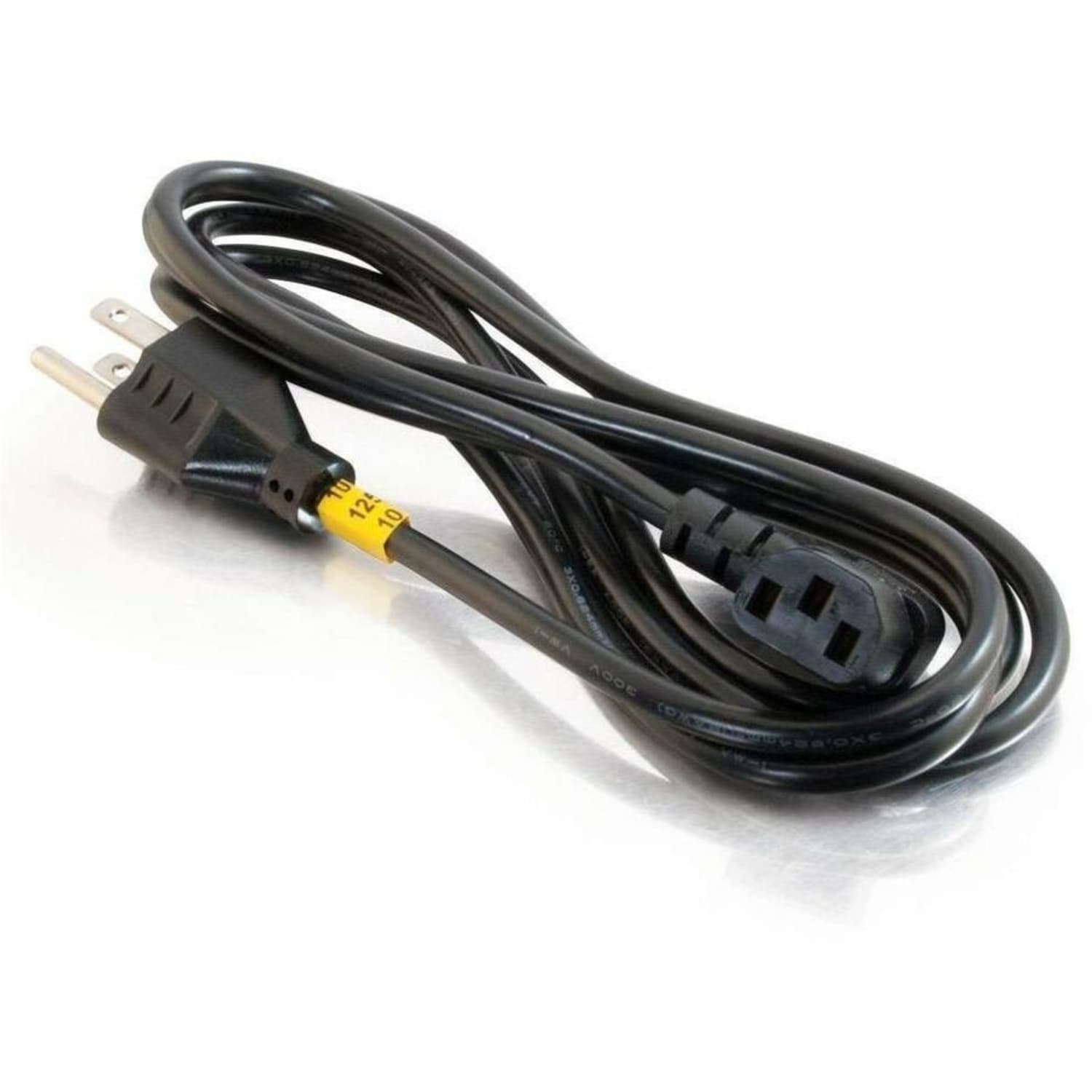 C2G Universal Power Cord - Right Angle - 18 AWG - NEMA 5-15P to IEC320C13R - 6ft 18 AWG Universal Right Angle Power Cord (NEMA 5-15P to IEC320C13R) (TAA Compliant) - Image 4