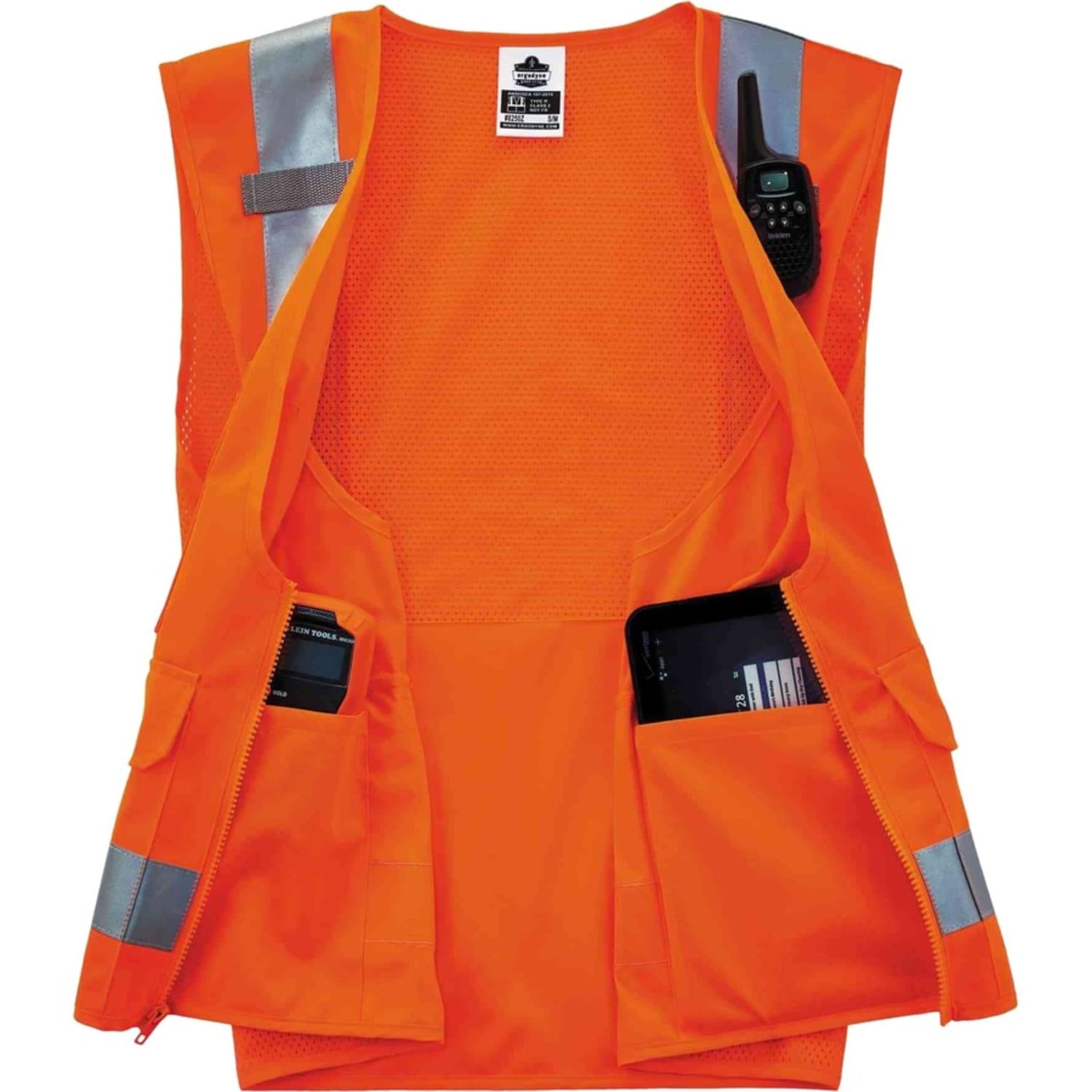 Ergodyne GloWear Safety Vest, Surveyors 8250Z, Type R Class 2, Large/X-Large, Orange - Image 6