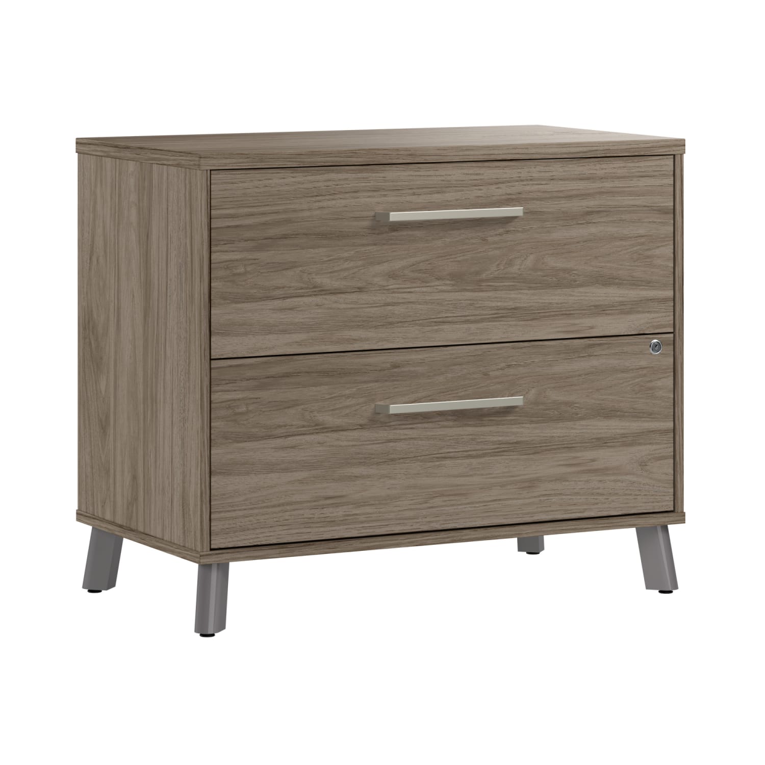 WorkPro Motiva 36inW 2-Drawer Lateral File Cabinet, Modern Hickory, Standard Delivery - Image 6