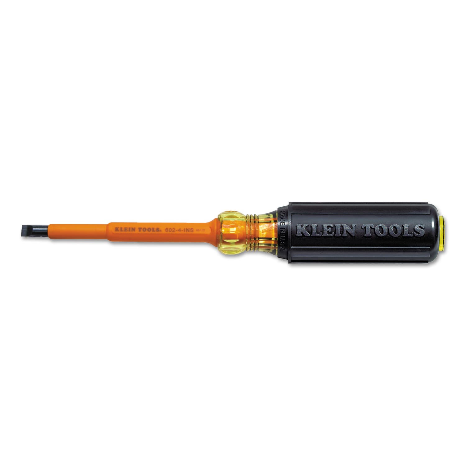 Klein Tools Insulated Screwdriver, 1/4 in, Cabinet Tip