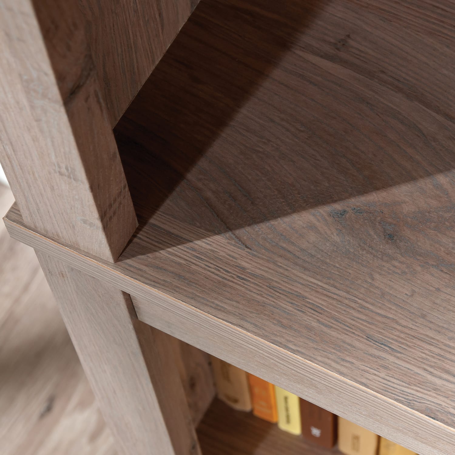 Sauder Select 70inH 5-Shelf Bookcase, Laurel Oak - Image 5