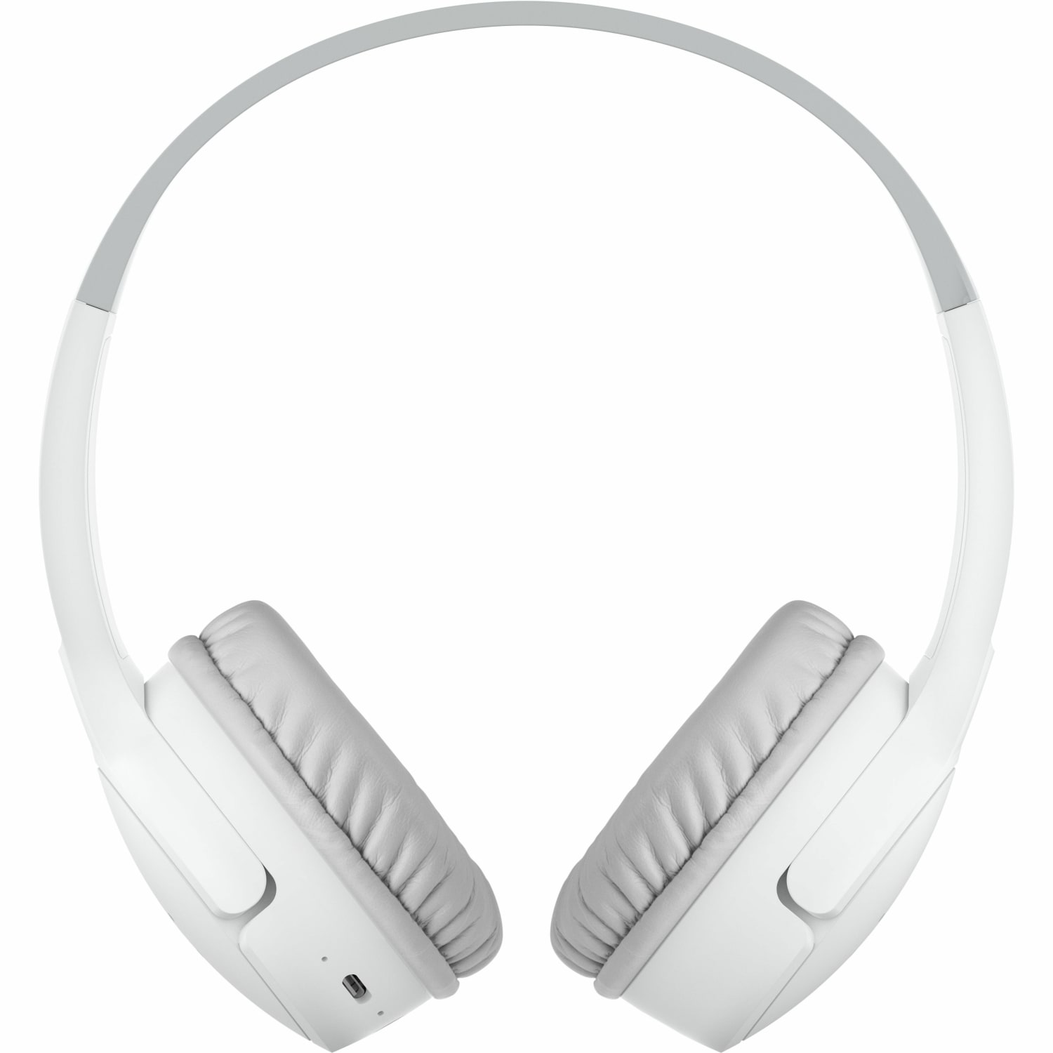 Belkin Wireless Bluetooth On-Ear Headphones for Kids w/ Mic, 85dB Limit, w/ USB-C Cable, Headset, White - Image 4