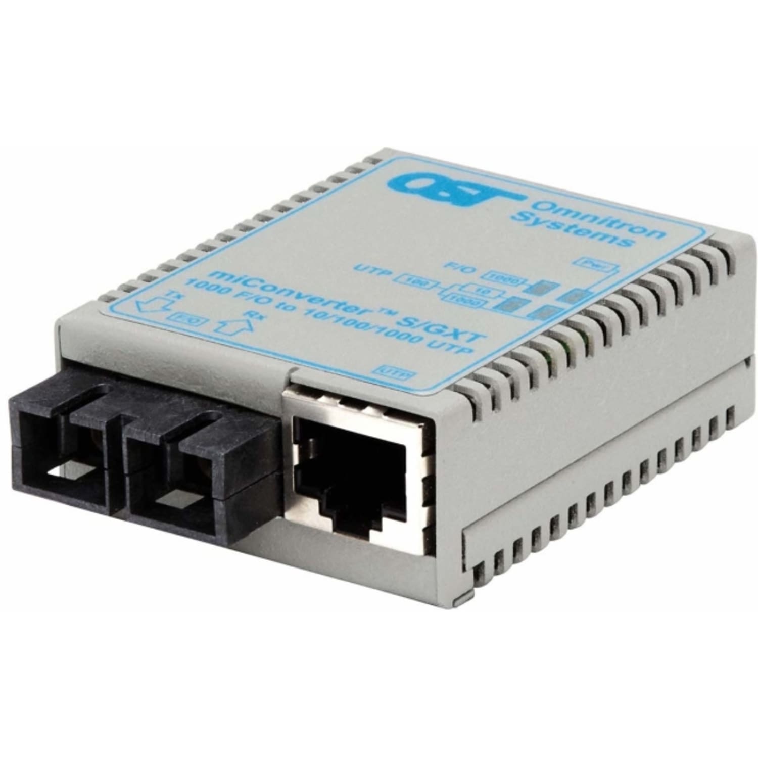 Omnitron miConverter/S 10/100/1000 Gigabit Ethernet Fiber Media Converter RJ45 SC Single-Mode 12km - 1 x 10/100/1000BASE-T; 1 x 1000BASE-LX; USB Powered; Lifetime Warranty - Image 3