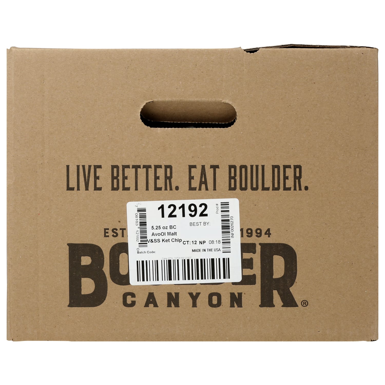 Boulder Canyon Kettle Style Potato Chips, Malt Vinegar & Sea Salt, 5.25 Oz, Total Qty 12 - Image 4