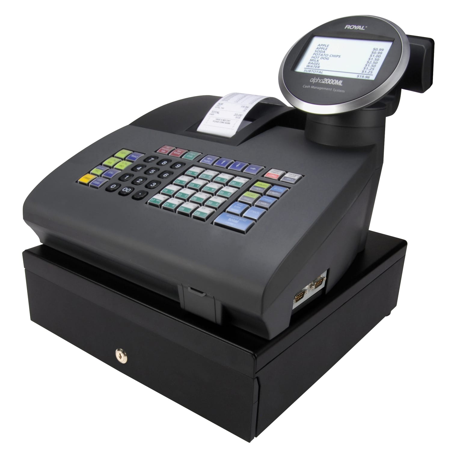 Royal 2000ML Electronic Cash Register, Black, ROY89396T - Image 3