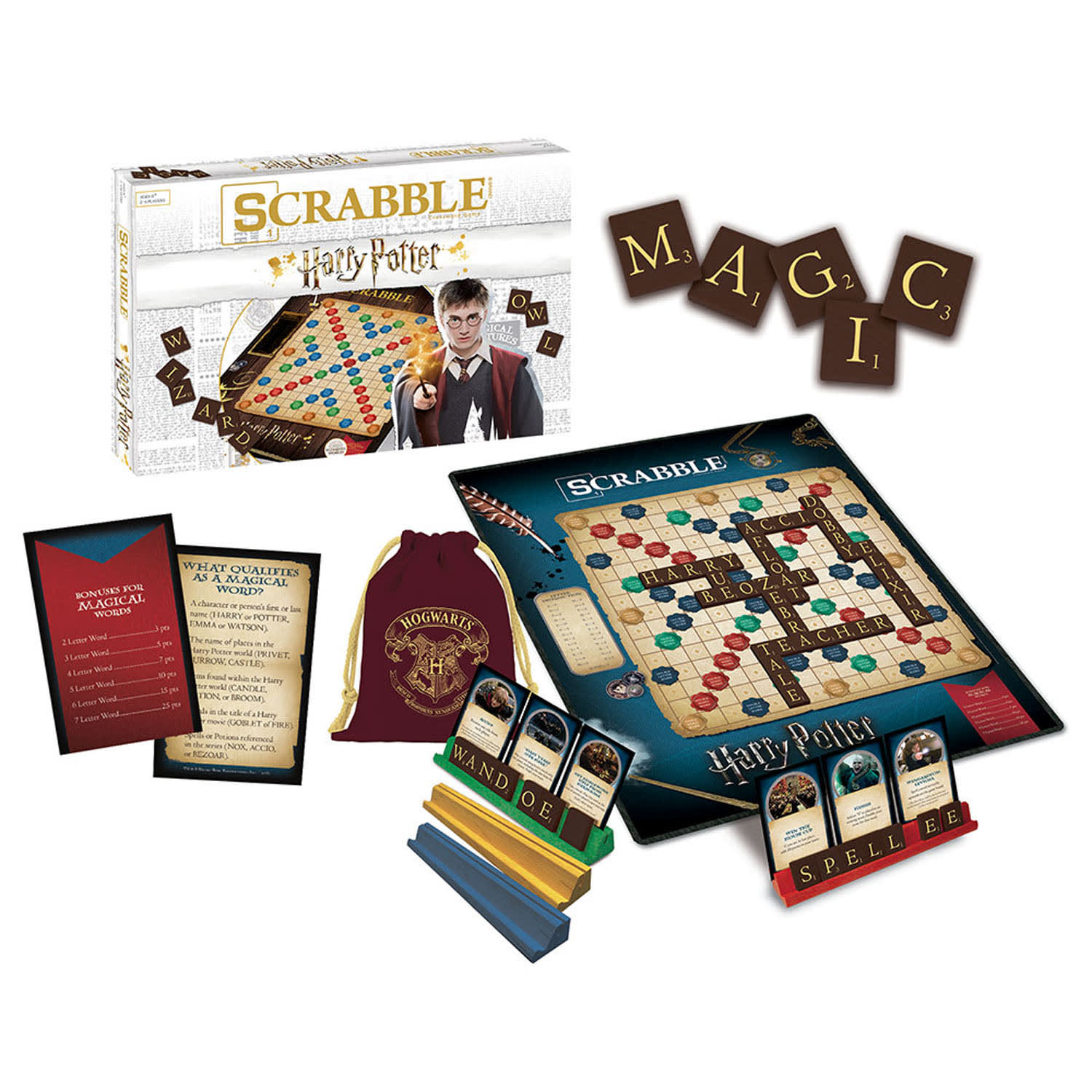 USAopoly Scrabble: World Of Harry Potter, 10th Grade-Post Grad - Image 3