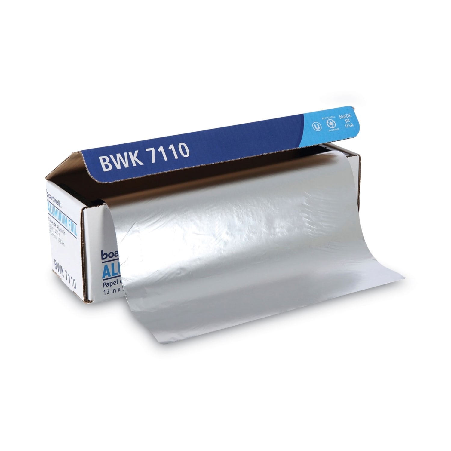 Boardwalk Standard Aluminum Foil Roll, 12in x 500ft, Silver - Image 3