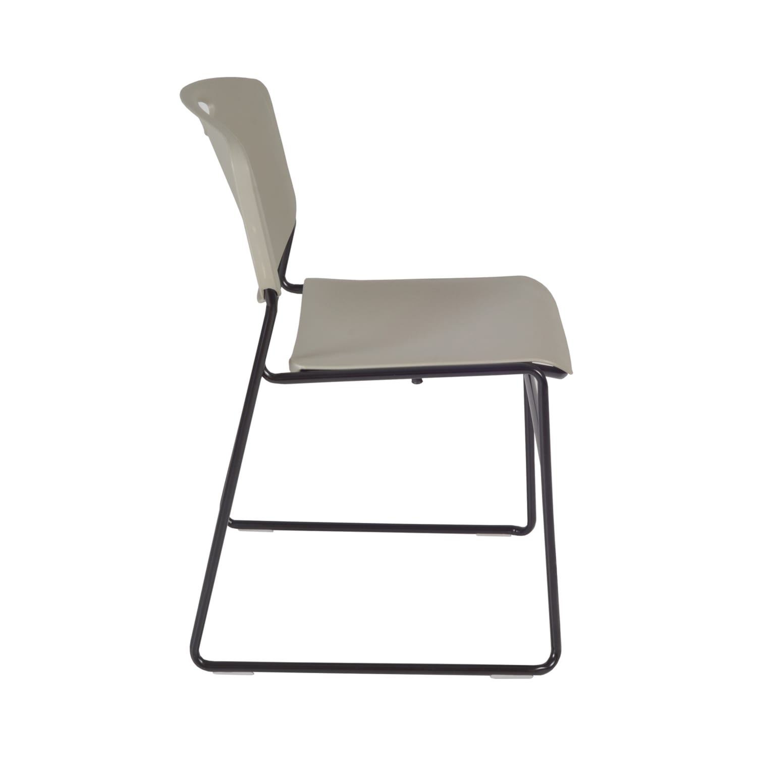 Regency Zeng Polyurethane Armless Stacking Chairs BlackGray Pack Of 8 Chairs PopularChairscom
