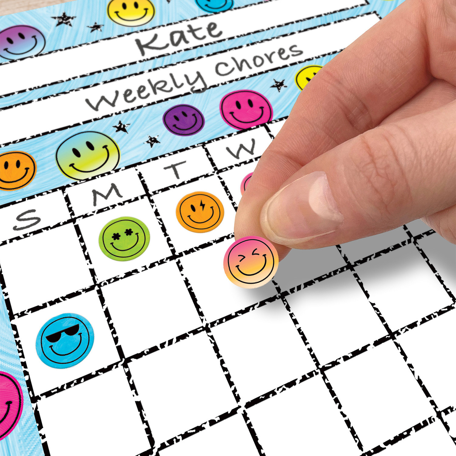 Teacher Created Resources Mini Stickers, Brights 4Ever Smiley Faces, 1,144 Stickers Per Pack, Set Of 6 Packs - Image 4