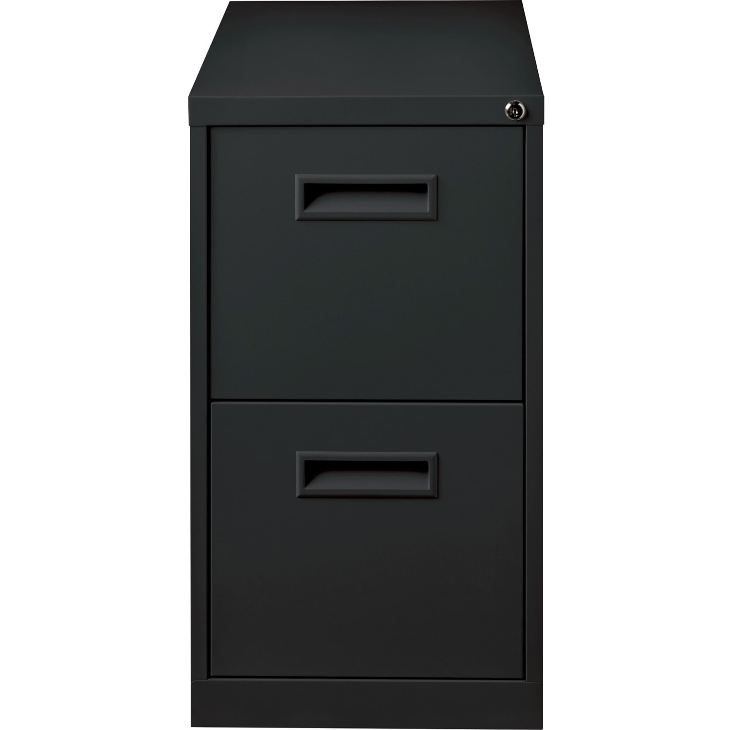 Lorell 22inD Vertical 2-Drawer Mobile Pedestal File Cabinet, Black - Image 4