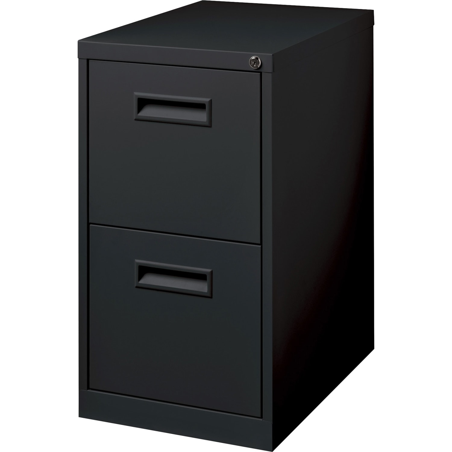 Lorell 19inD Vertical 2-Drawer Mobile Pedestal File Cabinet, Black - Image 5