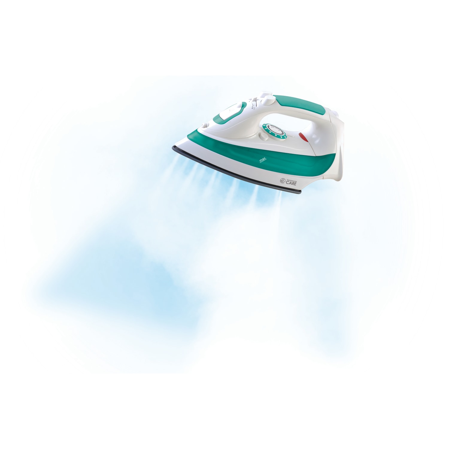Commercial Care 1200W Steam Iron, 11-1/4inH x 5-1/2inW x 4-5/8inD, Green - Image 5