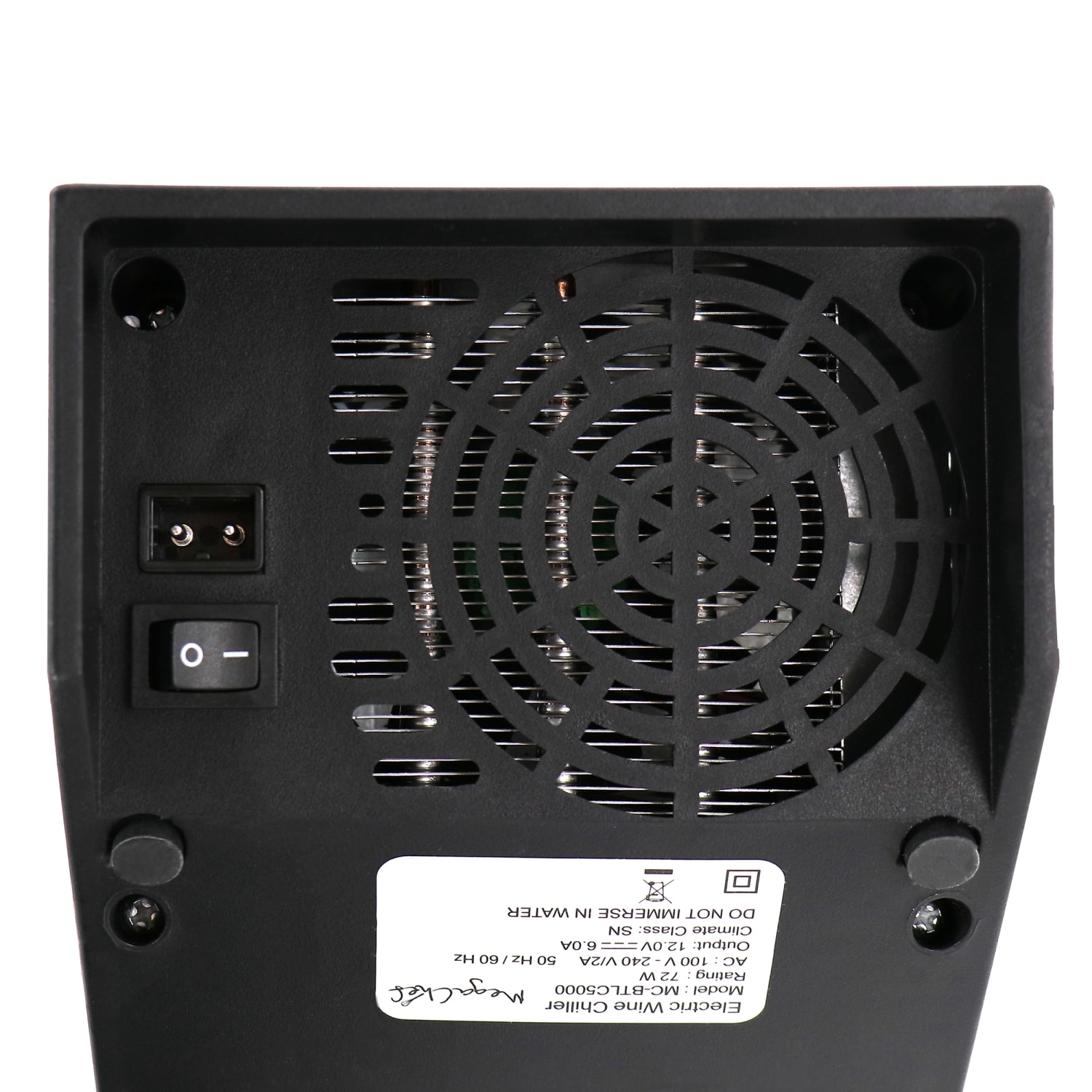 MegaChef Electric Wine Chiller, 9-5/8inH x 5-5/16inW x 10inD, Black - Image 6