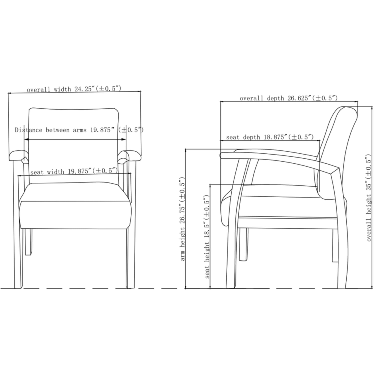 Lorell Deluxe Guest Chair CharcoalMahogany PopularChairscom Lorell Deluxe Guest Chair CharcoalMahogany PopularChairscom