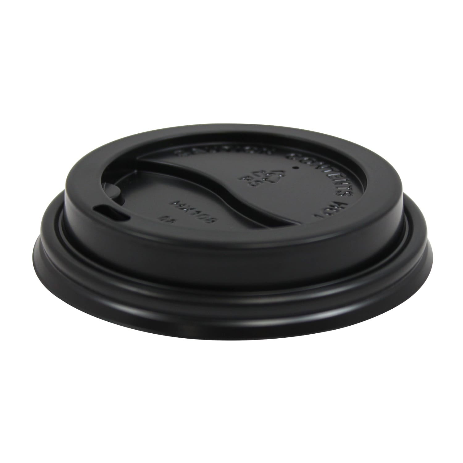Generic Paper Cups Disposable Cup Lids, For 10 - 20 Oz Paper Hot Cups, Black, Case Of 1,000 - Image 3