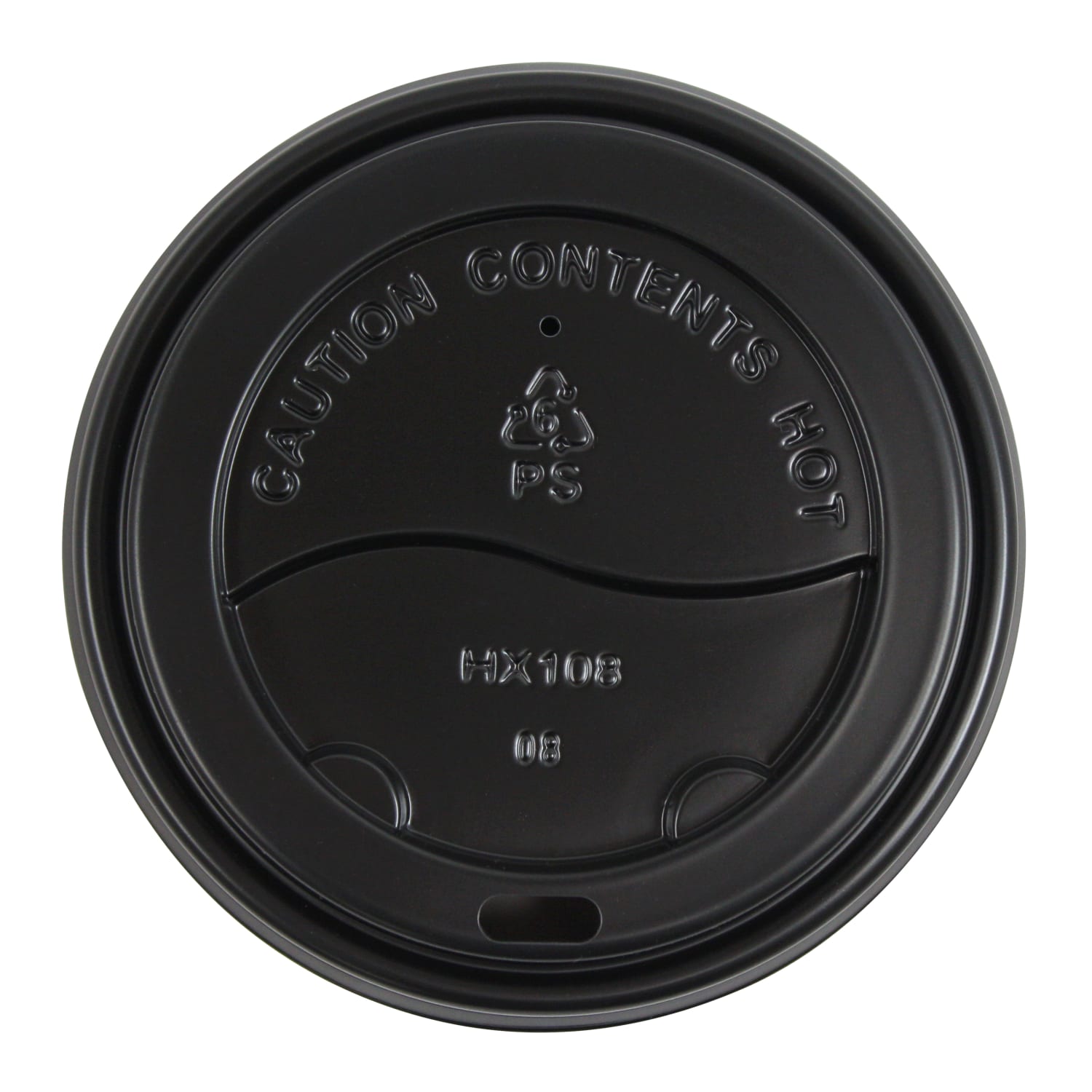 Generic Paper Cups Disposable Cup Lids, For 10 - 20 Oz Paper Hot Cups, Black, Case Of 1,000 - Image 4