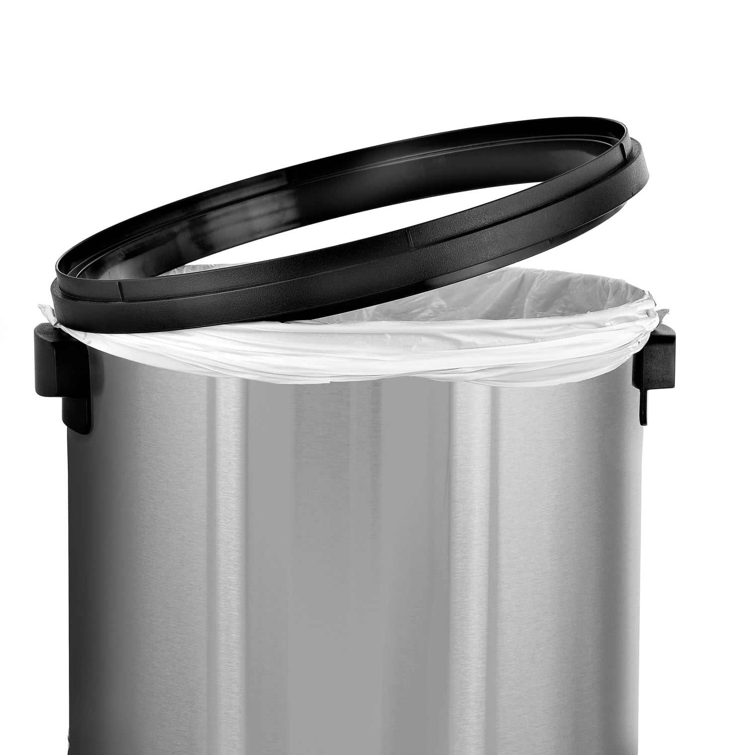 Alpine Industries Stainless Steel Commercial Trash Cans With Swing Lids, 17 Gallons, Silver, Pack Of 2 Cans - Image 5