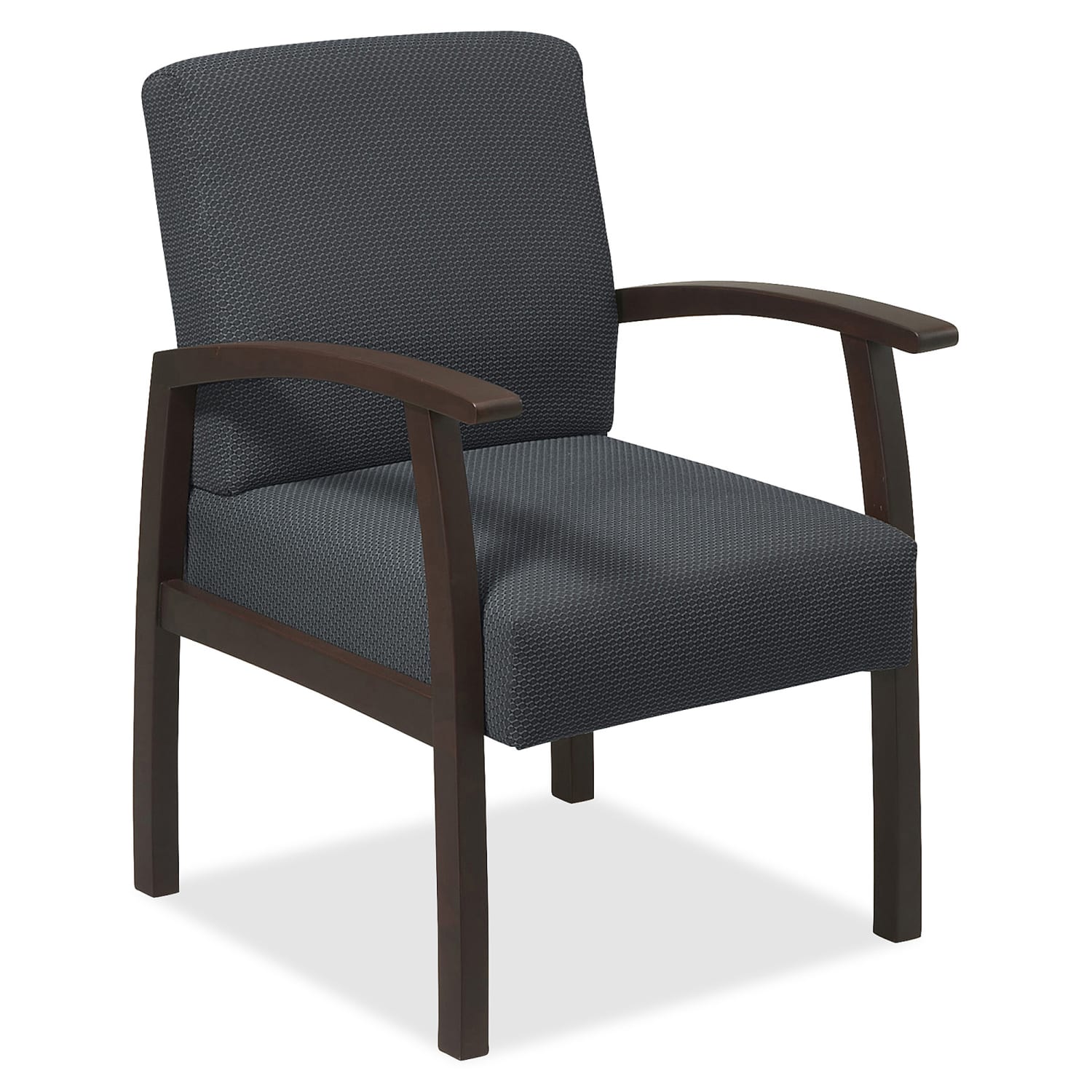 Lorell Wood Guest Chair Charcoal FabricEspresso Frame PopularChairscom Lorell Wood Guest Chair Charcoal FabricEspresso Frame PopularChairscom
