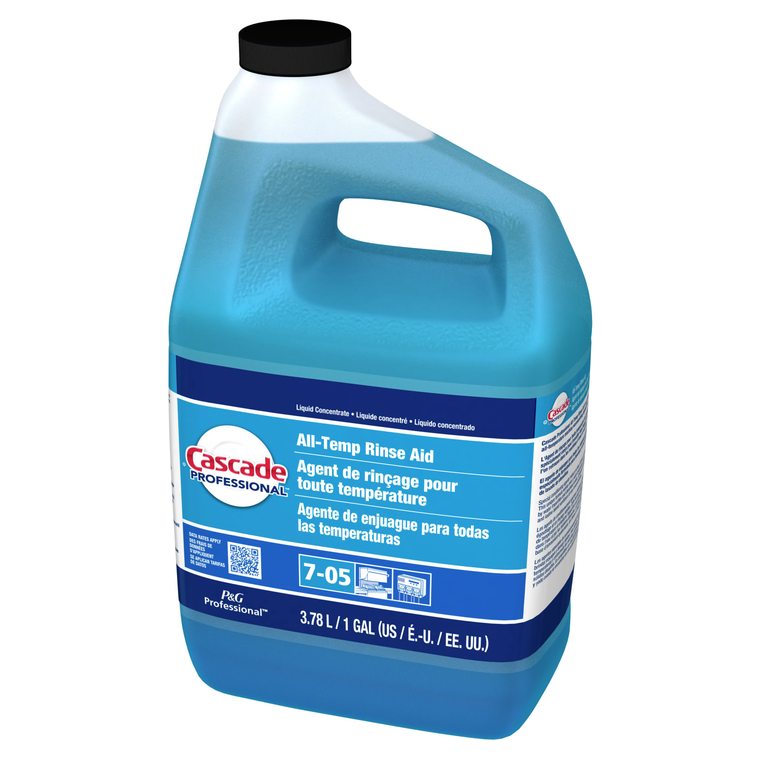 Cascade Professional All-Temperature Rinse Aid Detergent, Closed Loop, 1 Gallon, Case Of 2 Containers - Image 4