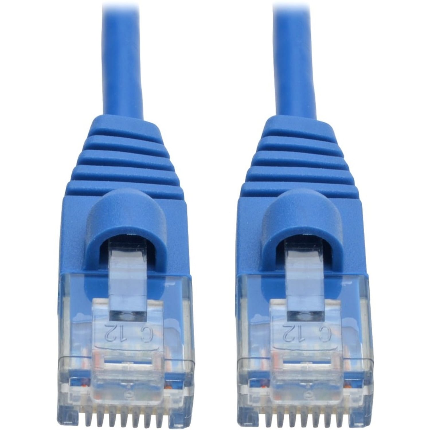 Tripp Lite Cat6a 10G Snagless Molded Slim UTP Ethernet Cable (RJ45 M/M) Blue 6 ft.