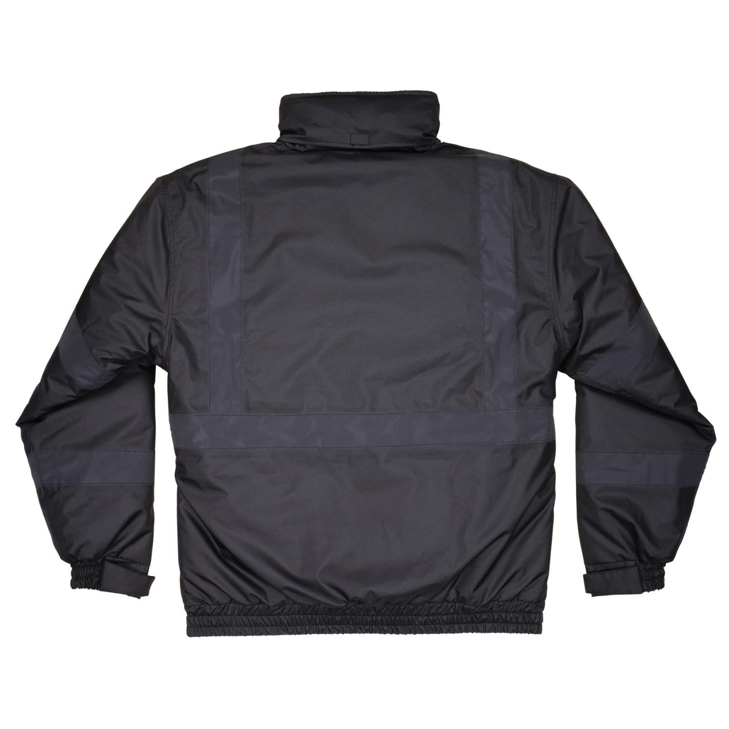 Ergodyne GloWear 8377EV Thermal-Enhanced Visibility Quilted Bomber Jacket, 3X, Black - Image 3