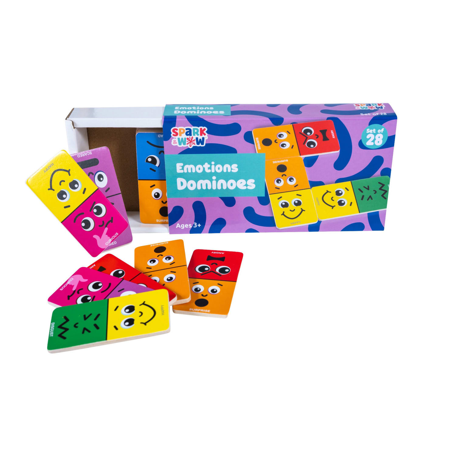 Spark & Wow Emotions Dominoes, Set Of 28 - Image 3