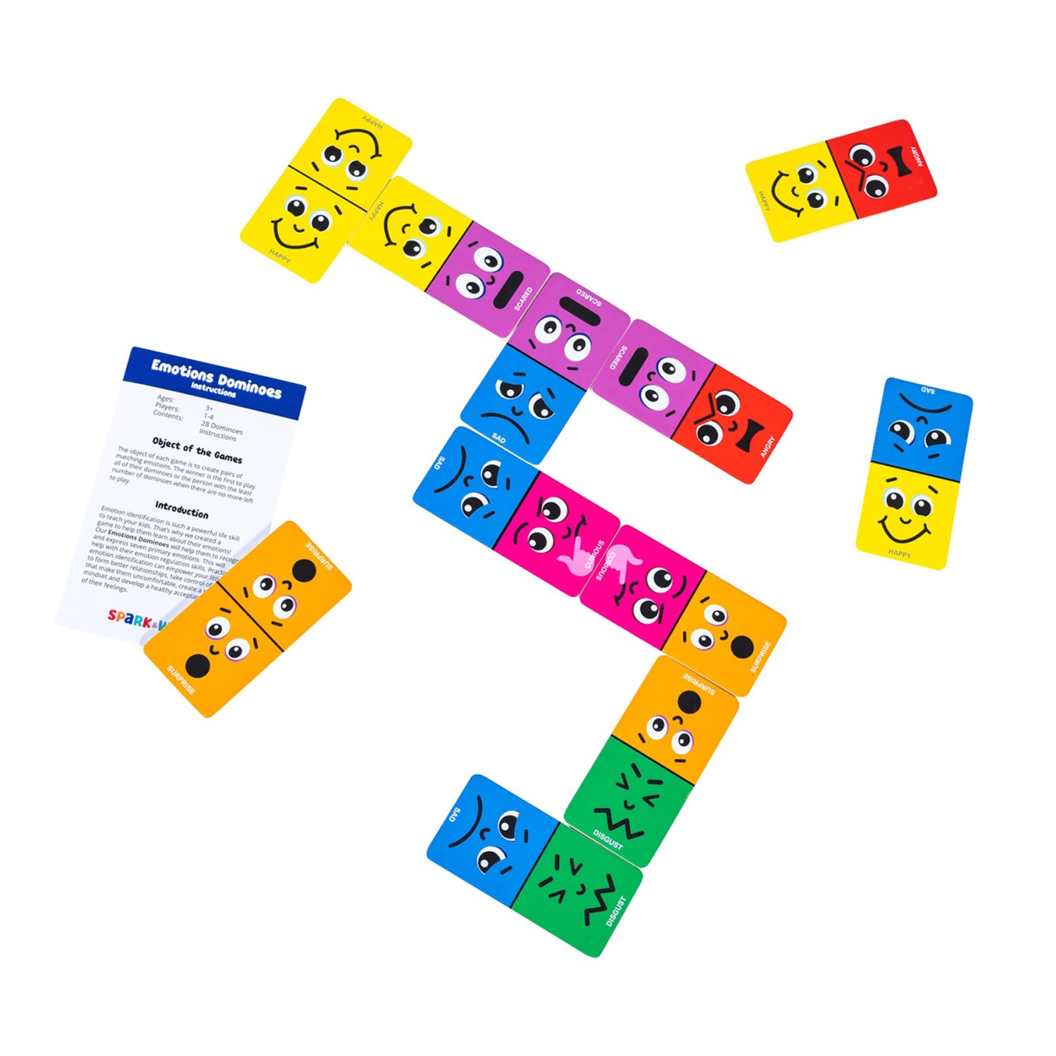 Spark & Wow Emotions Dominoes, Set Of 28 - Image 6