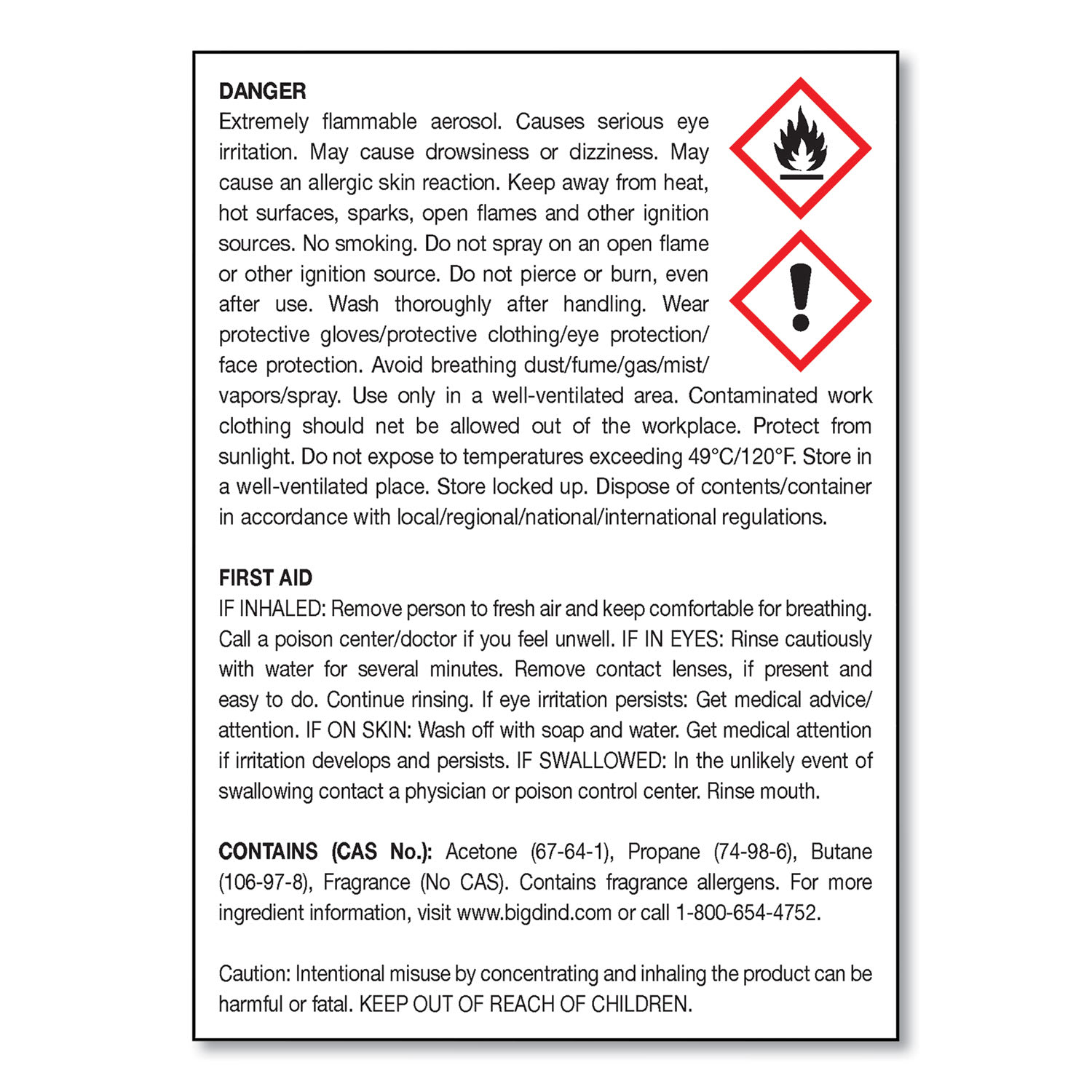 Big D Industries Metered Concentrated Room Deodorant, Lemon Scent, 7 oz Aerosol Spray, 12/Carton - Image 4