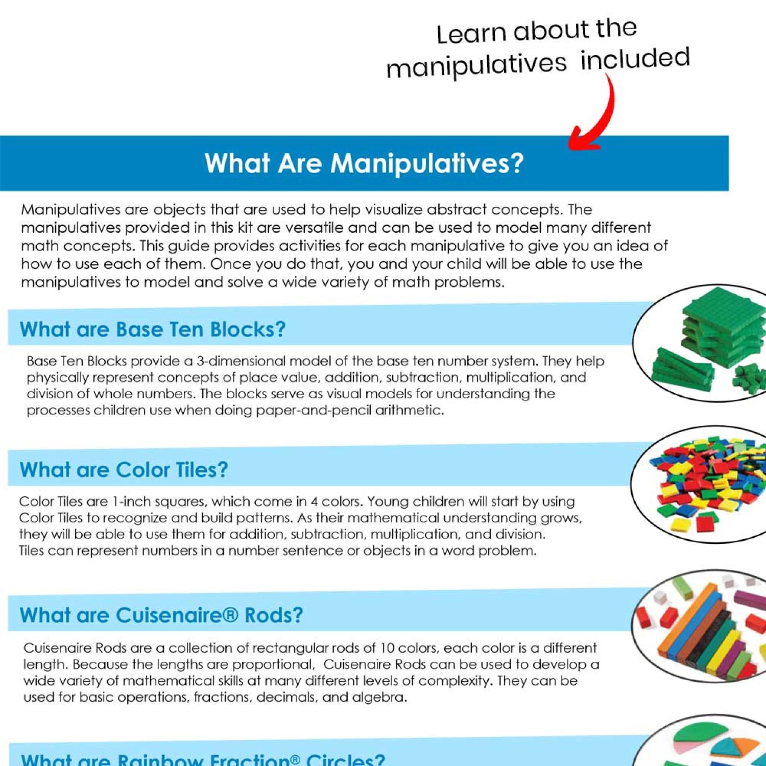 Hand2Mind Take-Home Manipulative Kit, Grades 3-5 - Image 5