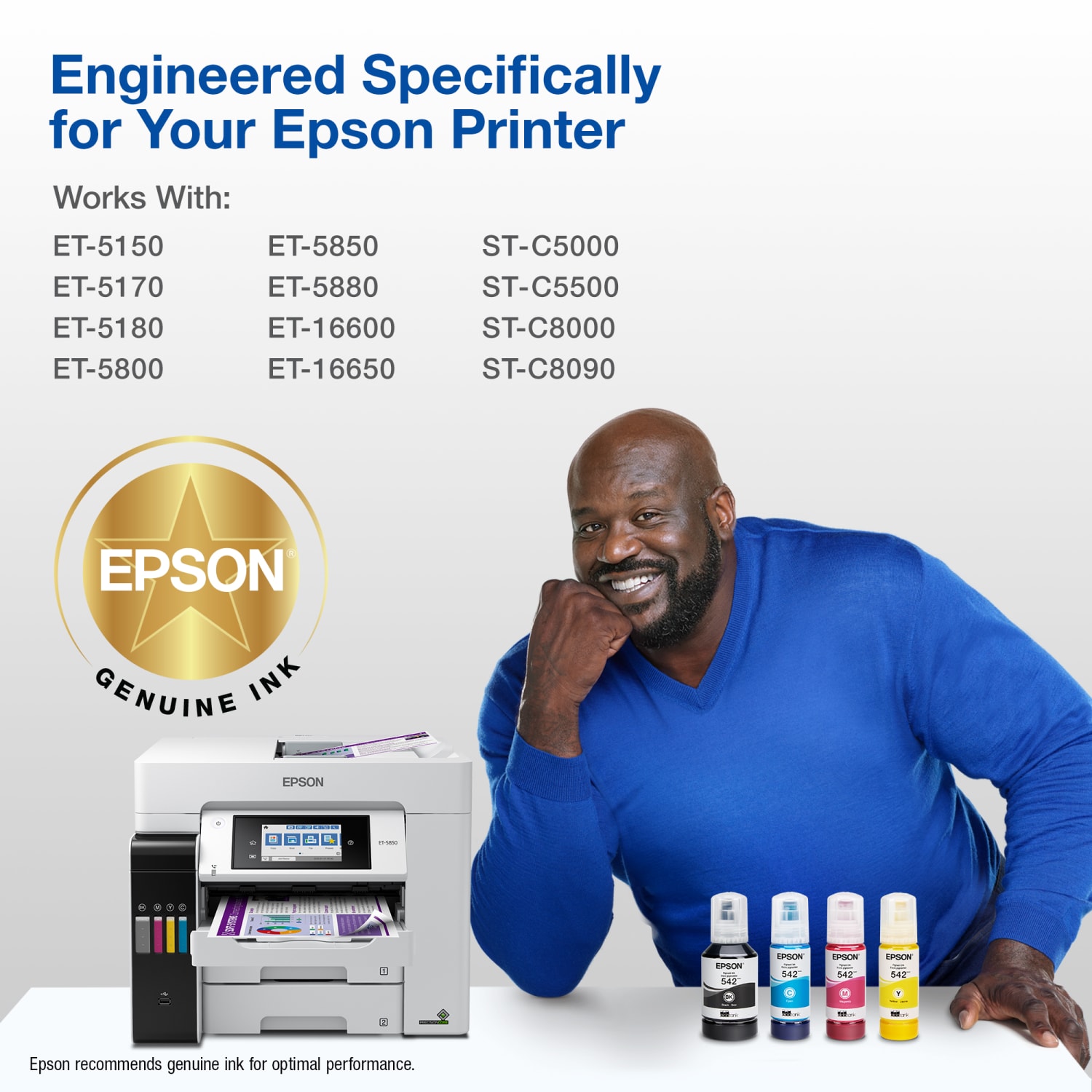 Epson 542 EcoTank Yellow Ink Refill Bottle, T542420-S - Image 4