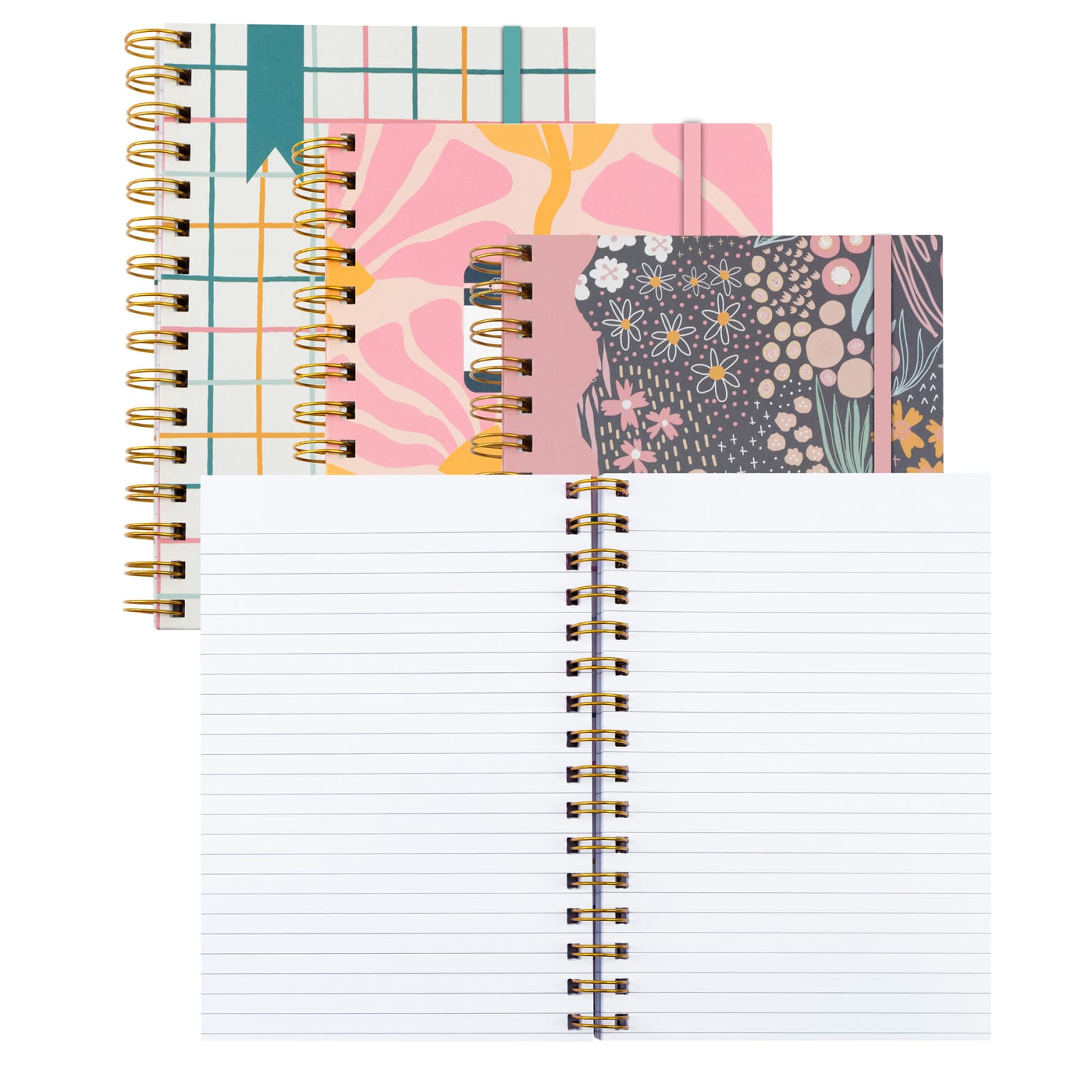 C-Line Signature Series Journals, 5-3/4in x 8in, College Ruled, 100 Pages, Assorted Designs, Pack Of 3 - Image 3