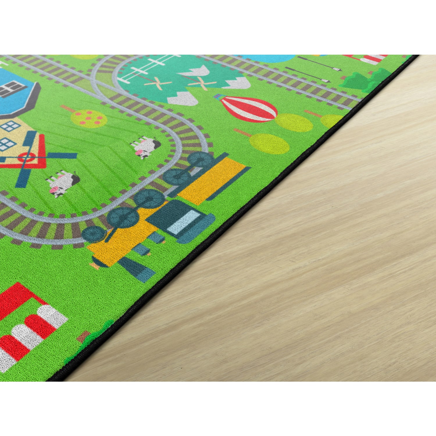 Flagship Carpets Train Ride Area Rug, 6ftH x 8ft4inW - Image 3